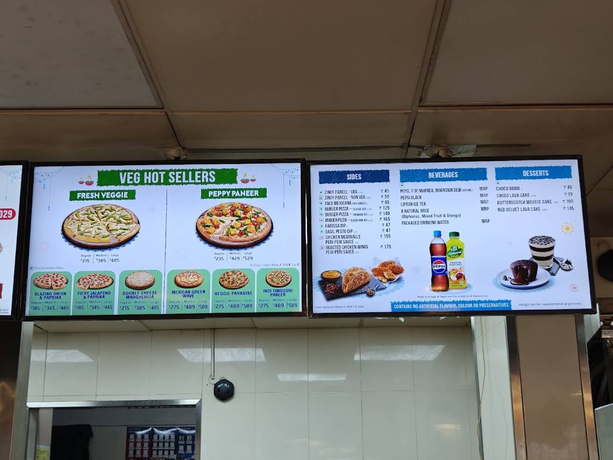 Domino's Pizza Koonamthai, Edappally menu
