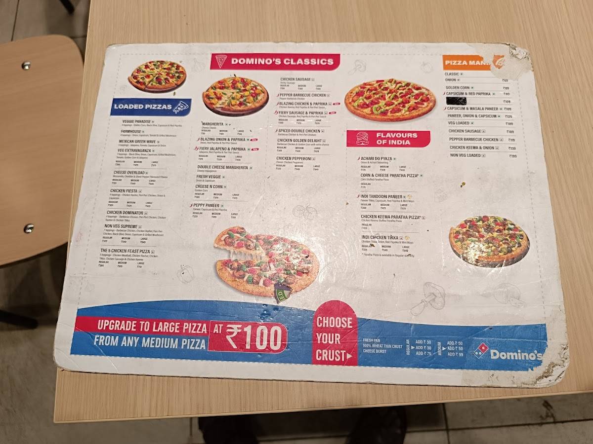 Domino's Pizza Police Line, Lakhimpur menu
