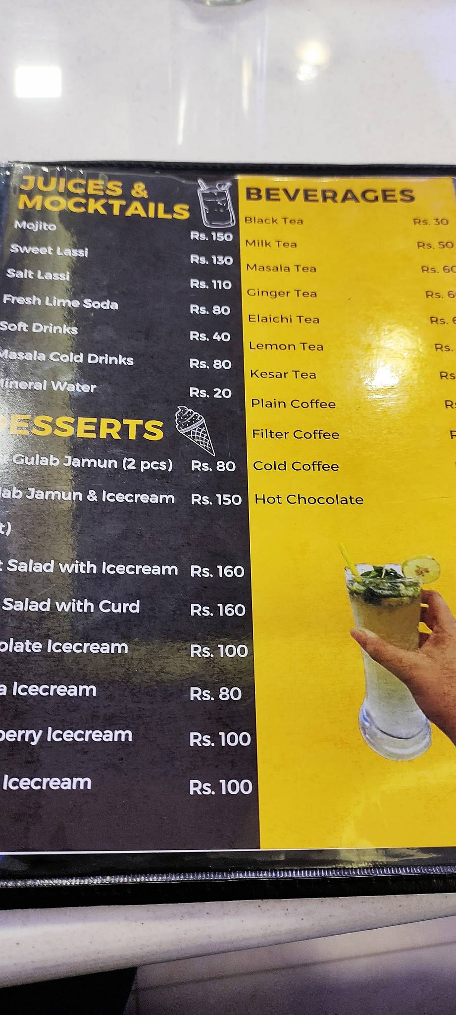 Dosa King Cafe (Pure Veg) menu