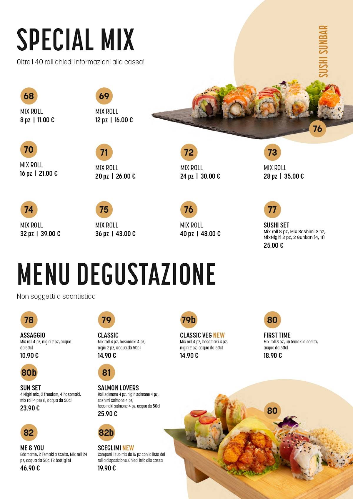 Menu di Drive Eat Sushi Sunbar 