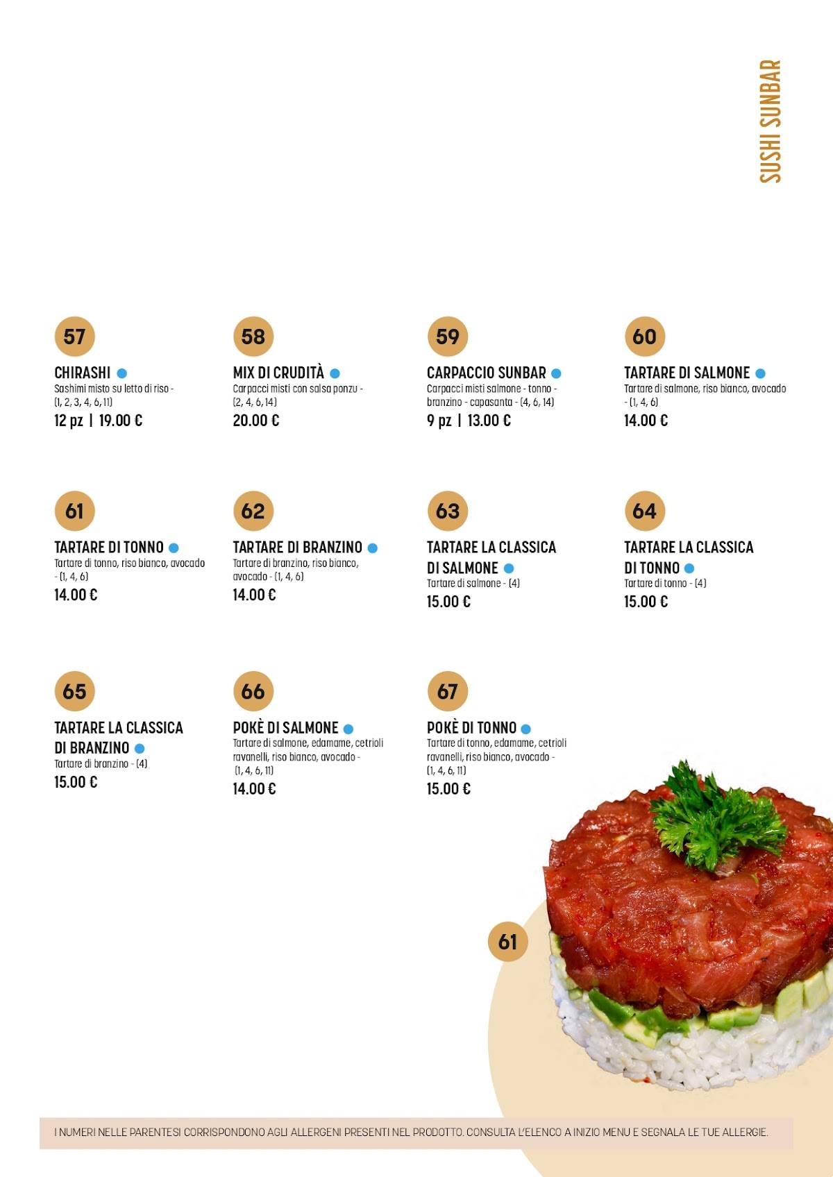 Menu di Drive Eat Sushi Sunbar 