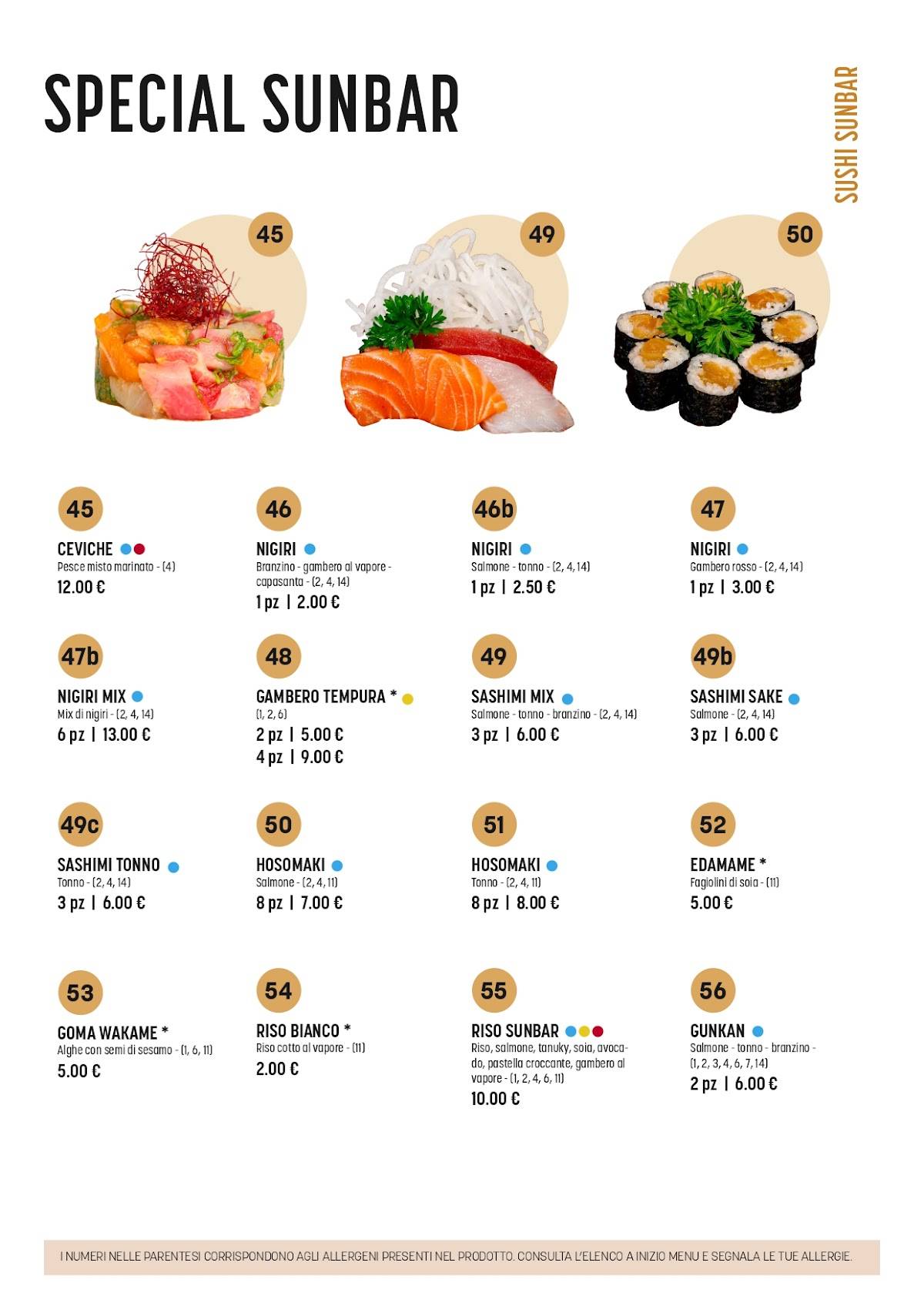 Menu di Drive Eat Sushi Sunbar 