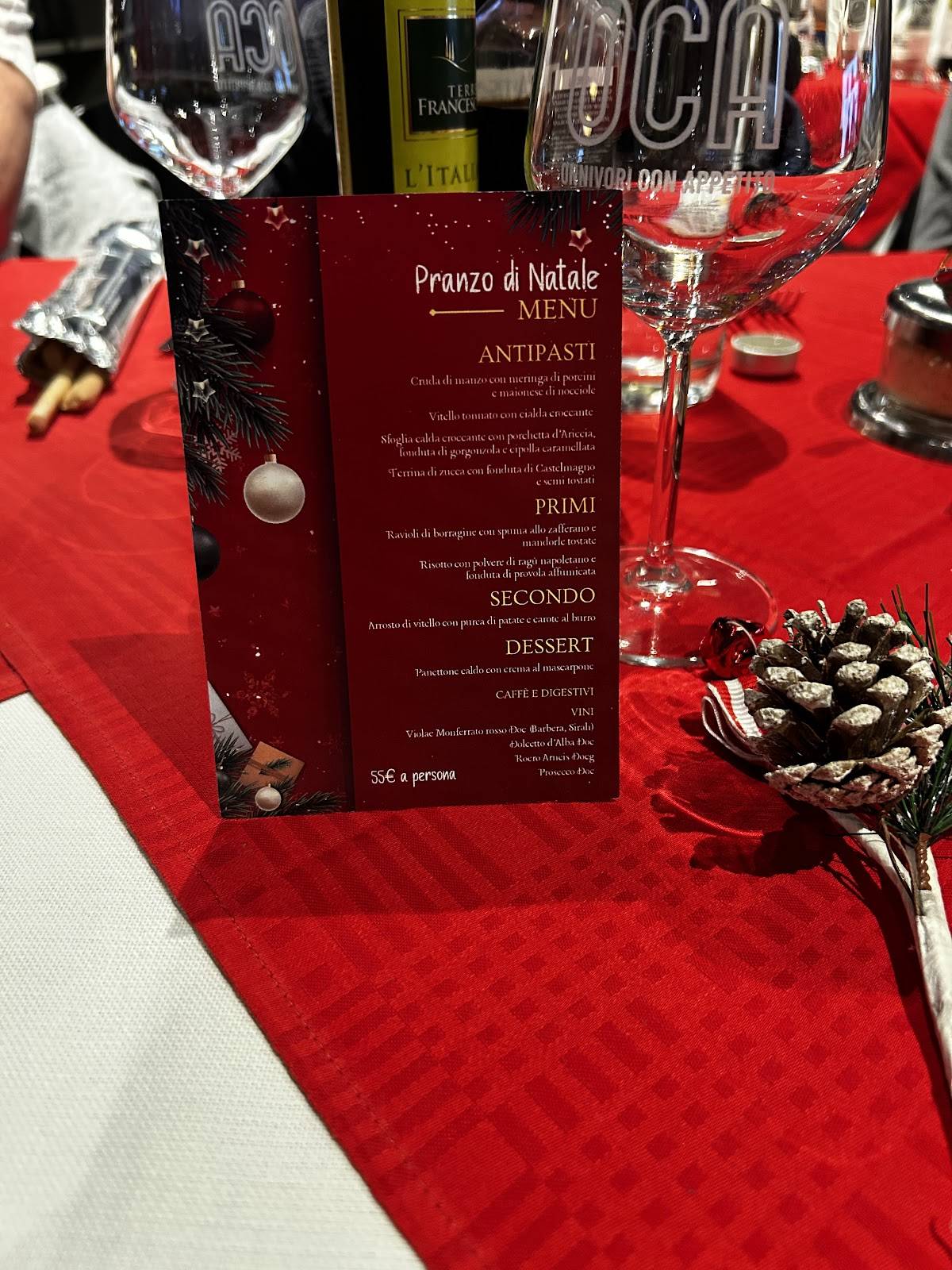 Menu di OCA - Onnivori Con Appetito 
