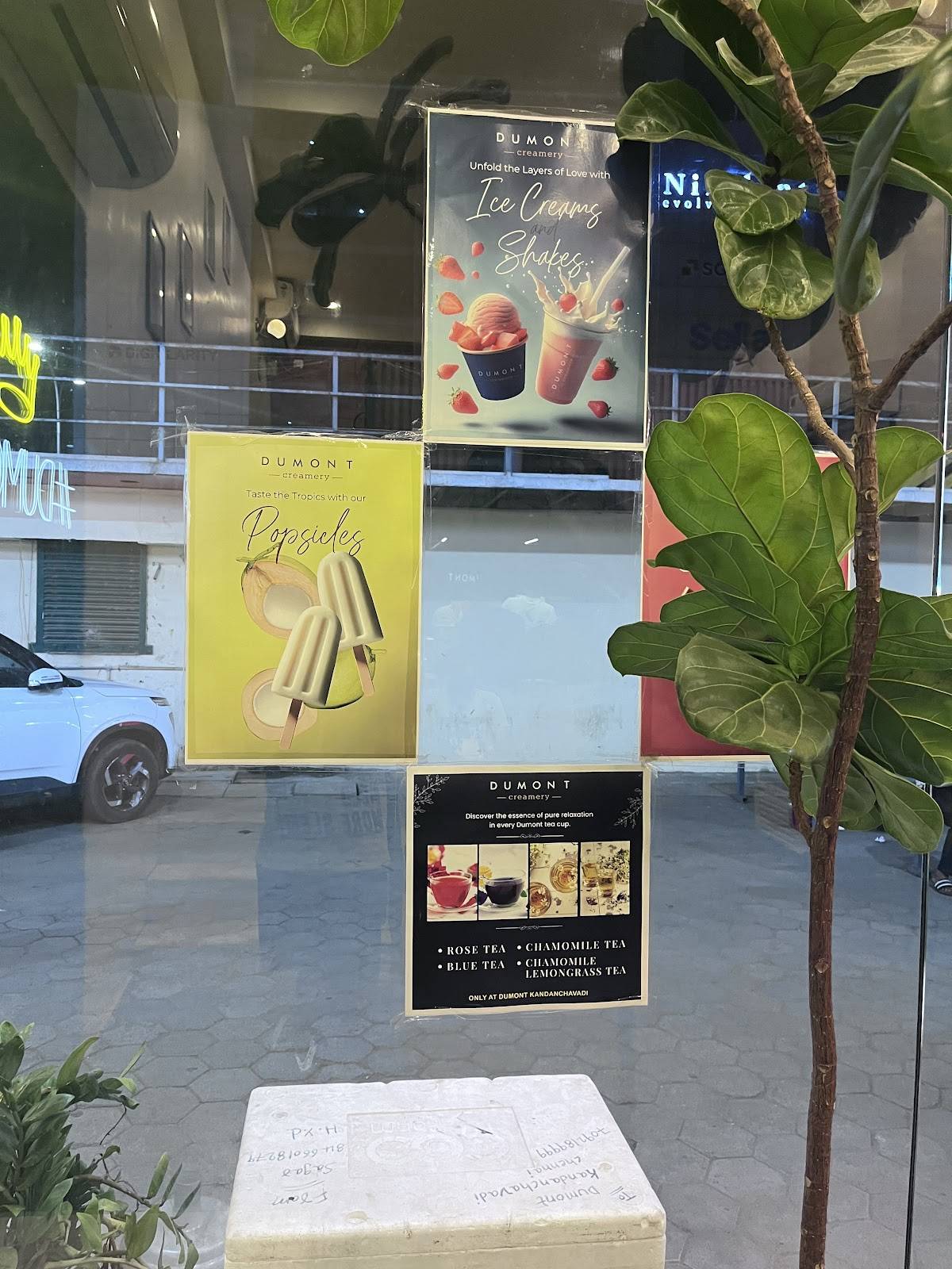 Dumont Creamery menu