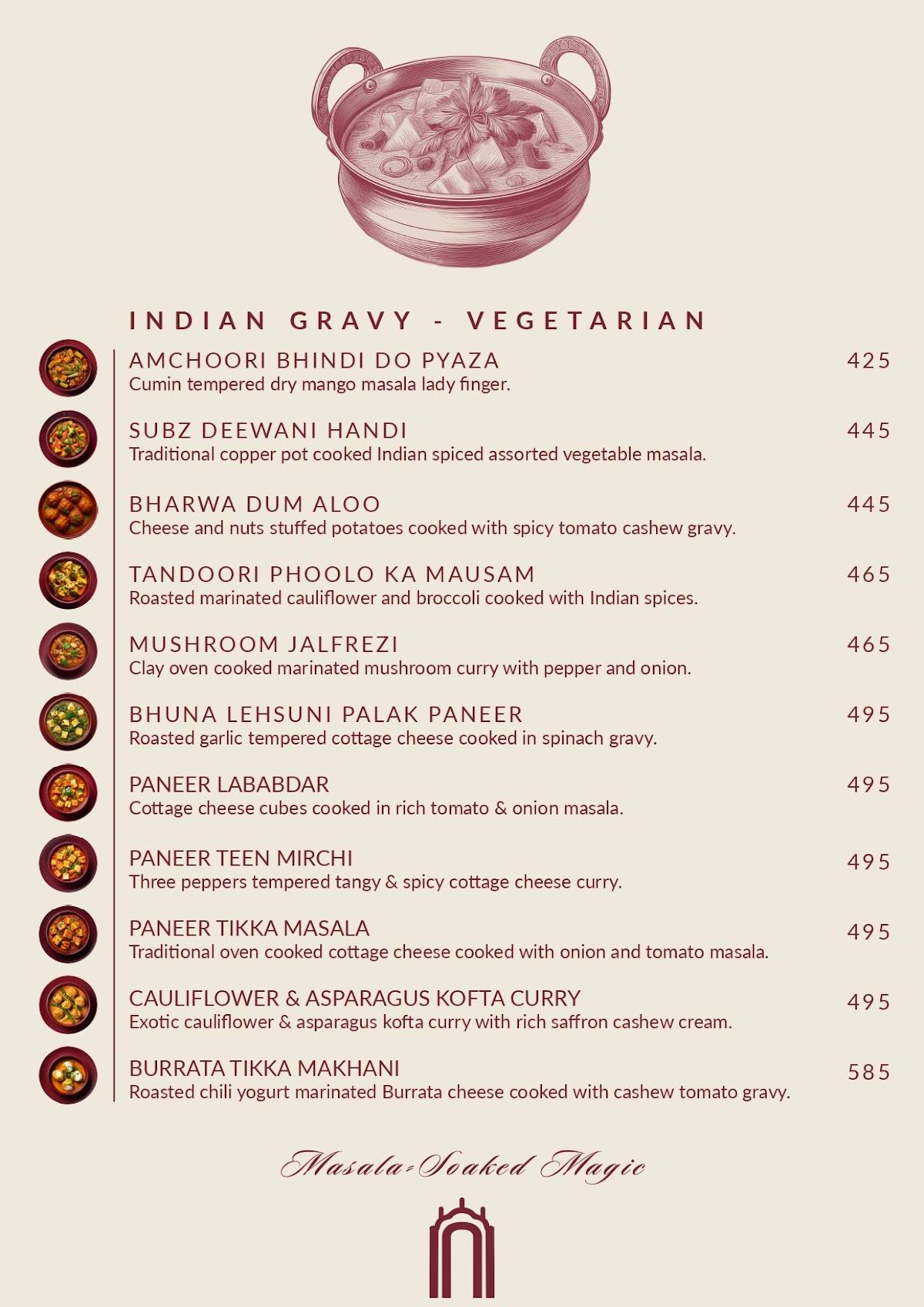 Dyore Experiences - Restaurant & Lounge menu