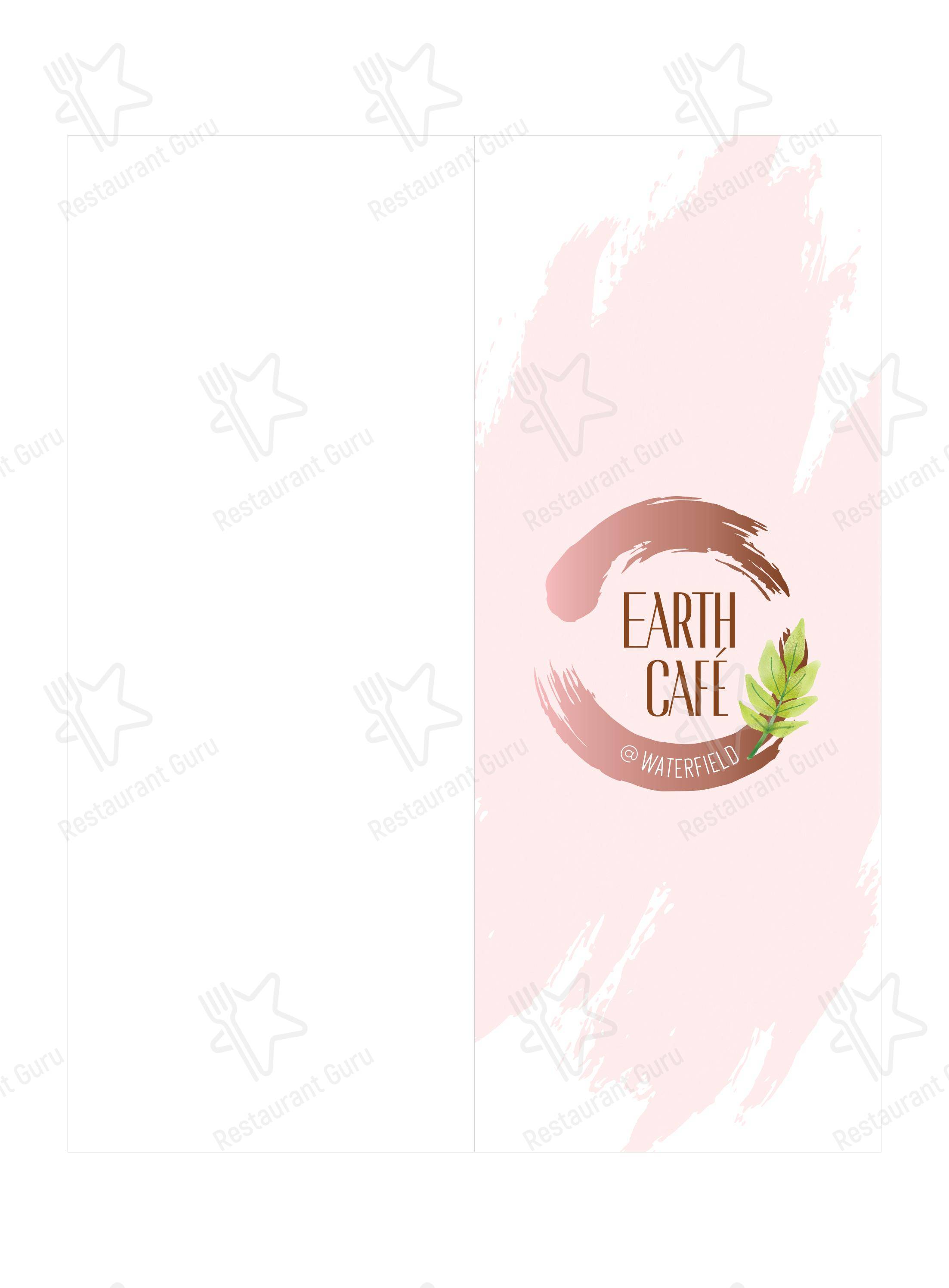 Menu for Earth Cafe @ BKC in Mumbai
