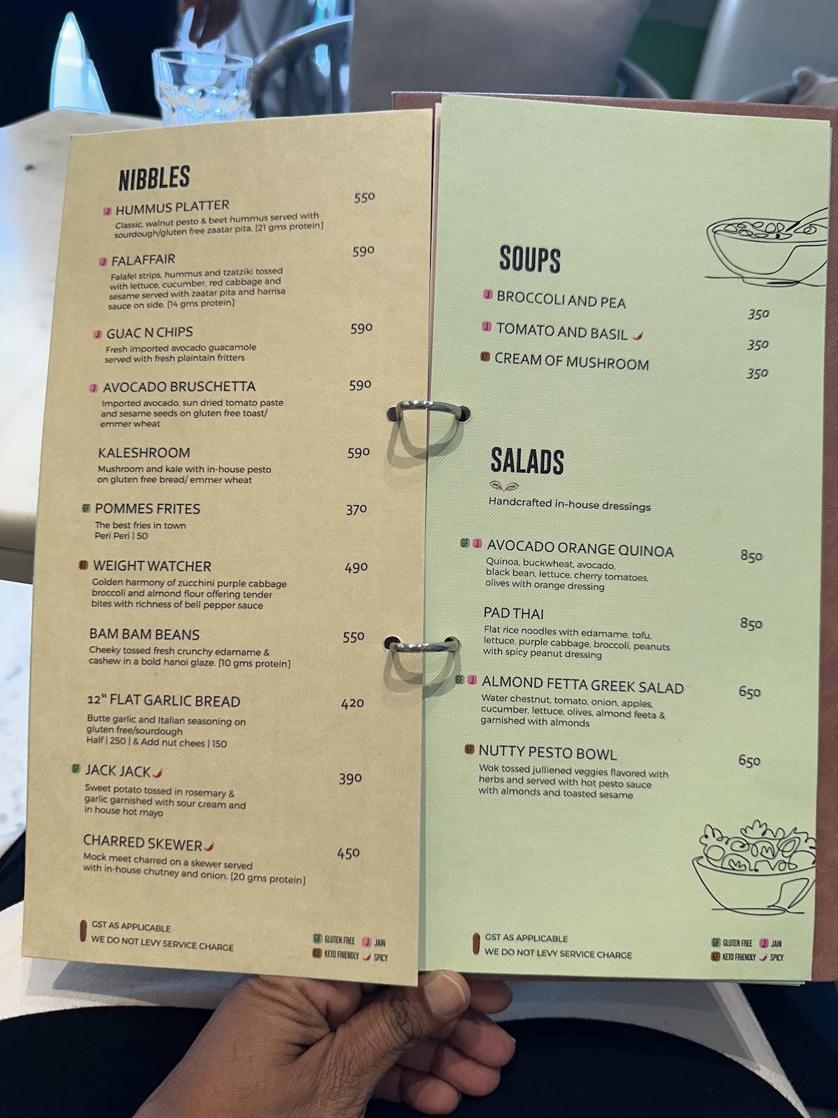 Earth Cafe @ BKC menu