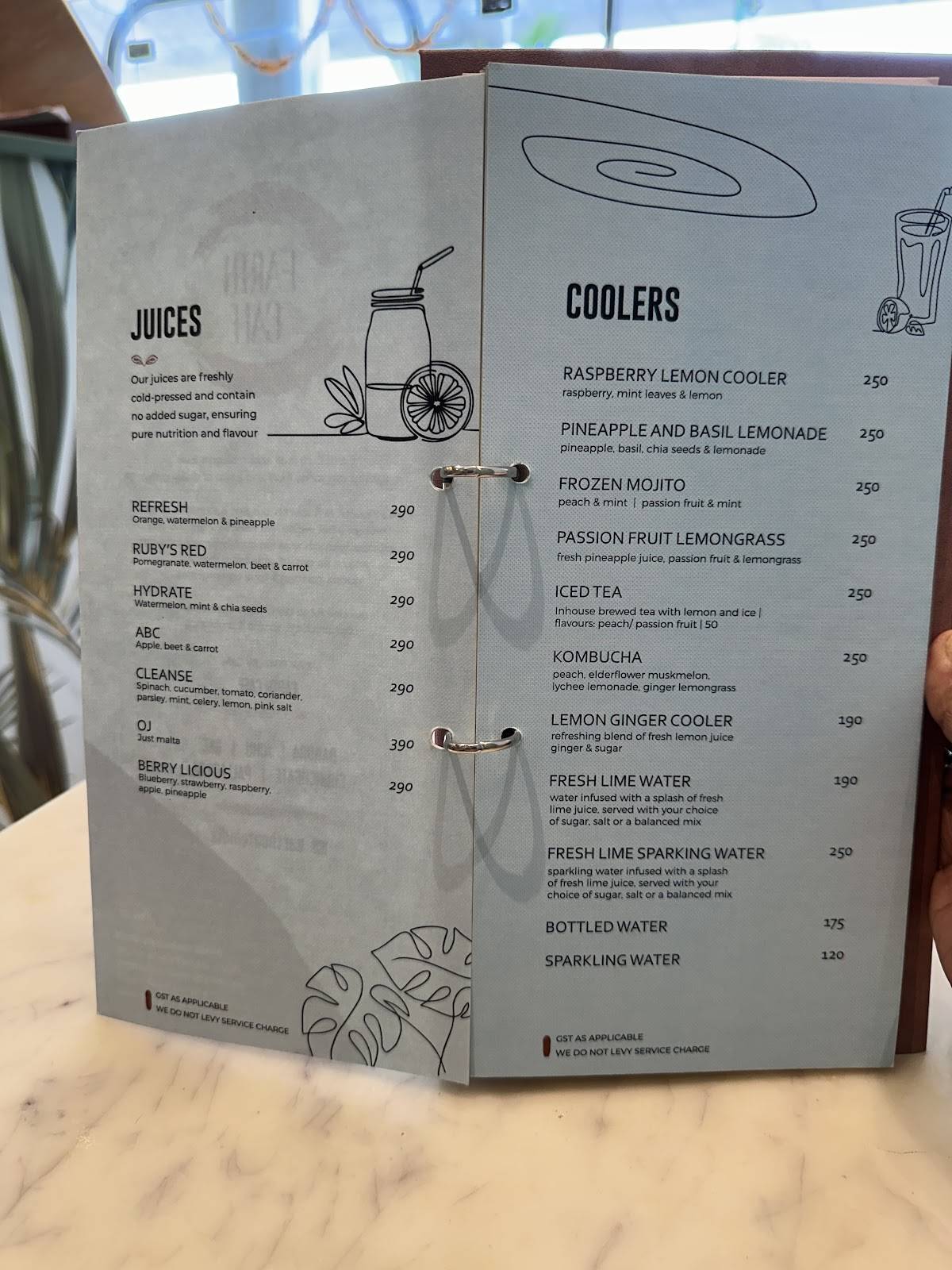 Earth Cafe @ BKC menu