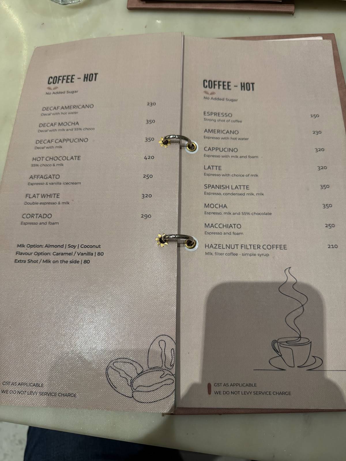 Earth Cafe @ BKC menu