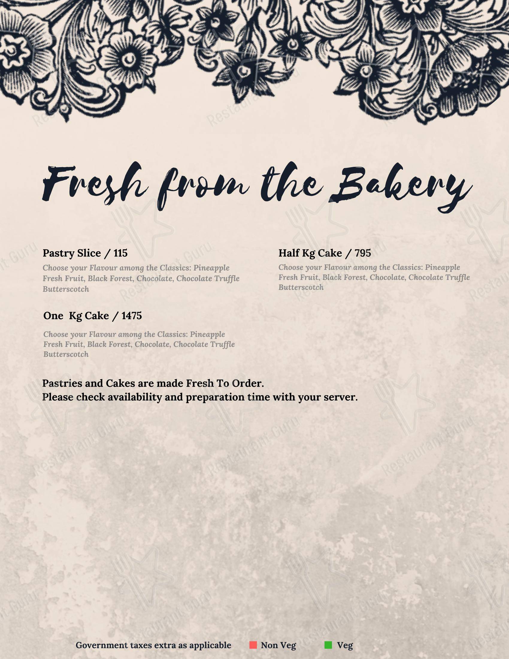 Eighteen71 Cookhouse & Bar (Indian & Oriental Fine Dining Restaurant in Shimla) - Menu