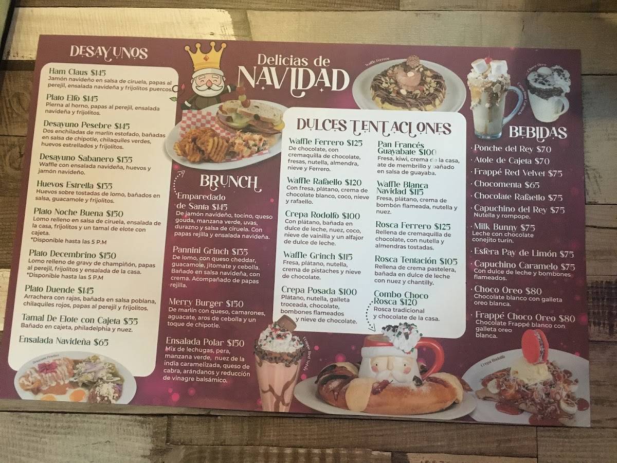 Carta Del Restaurante El Rey Guadalajara