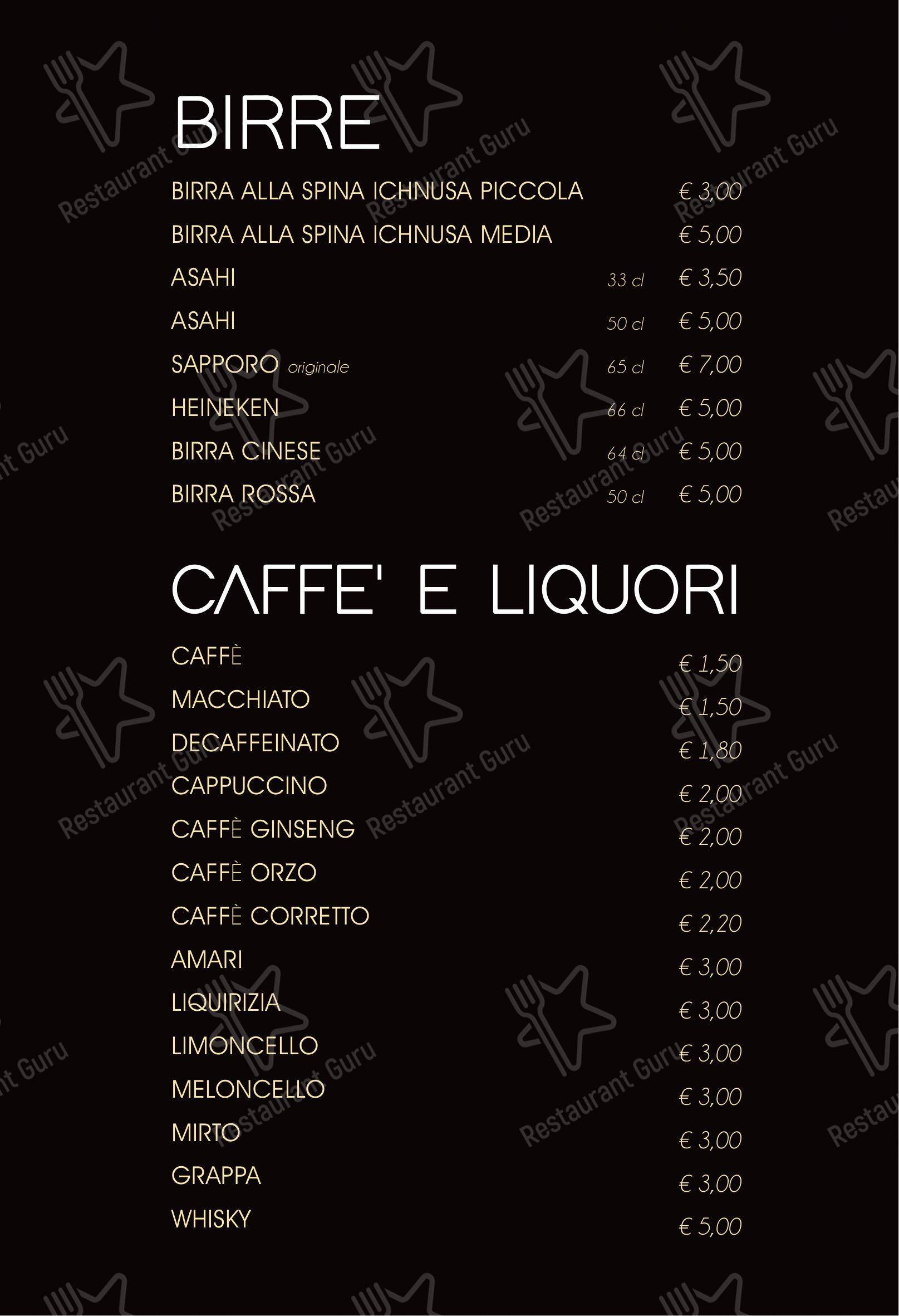 Menu per Ristorante Elite Sushi in Erba