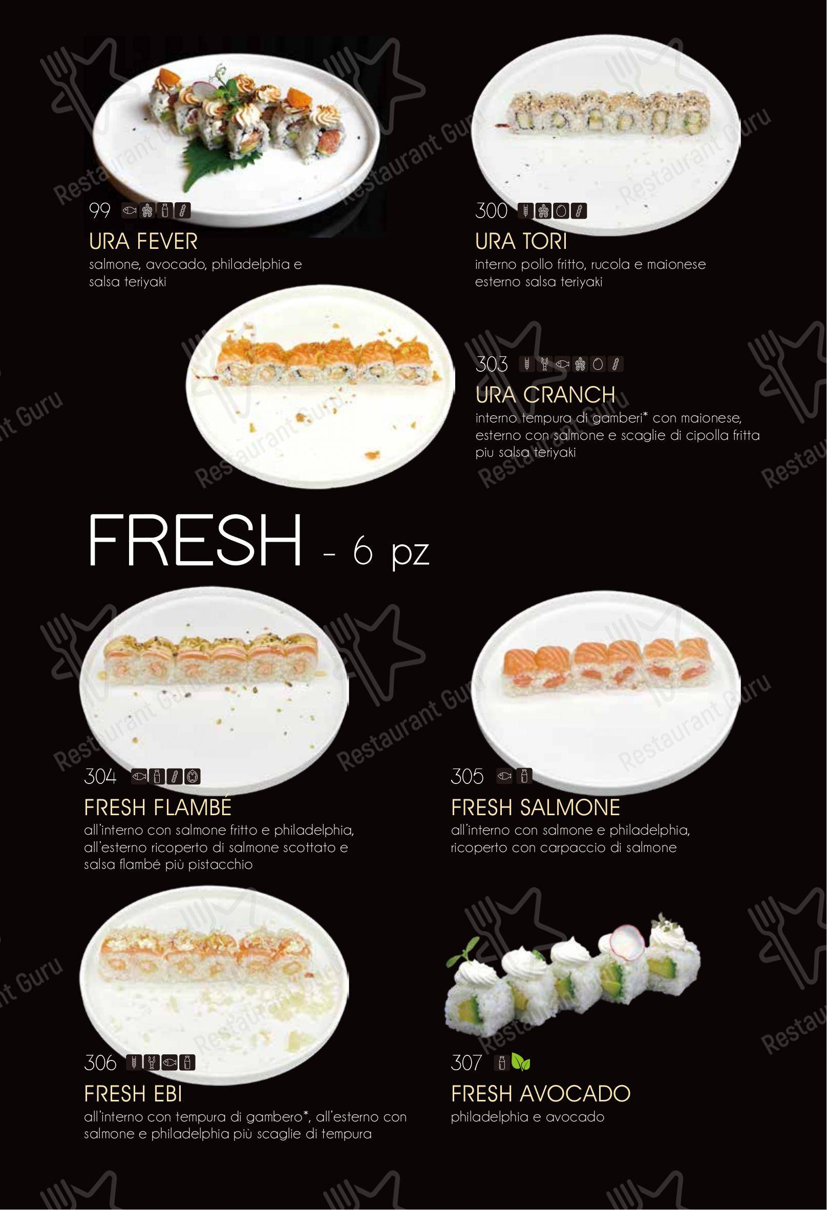 Menu per Ristorante Elite Sushi in Erba