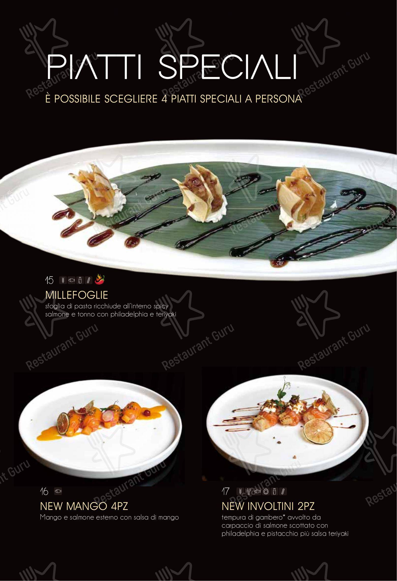Menu bar per Ristorante Elite Sushi ristorante