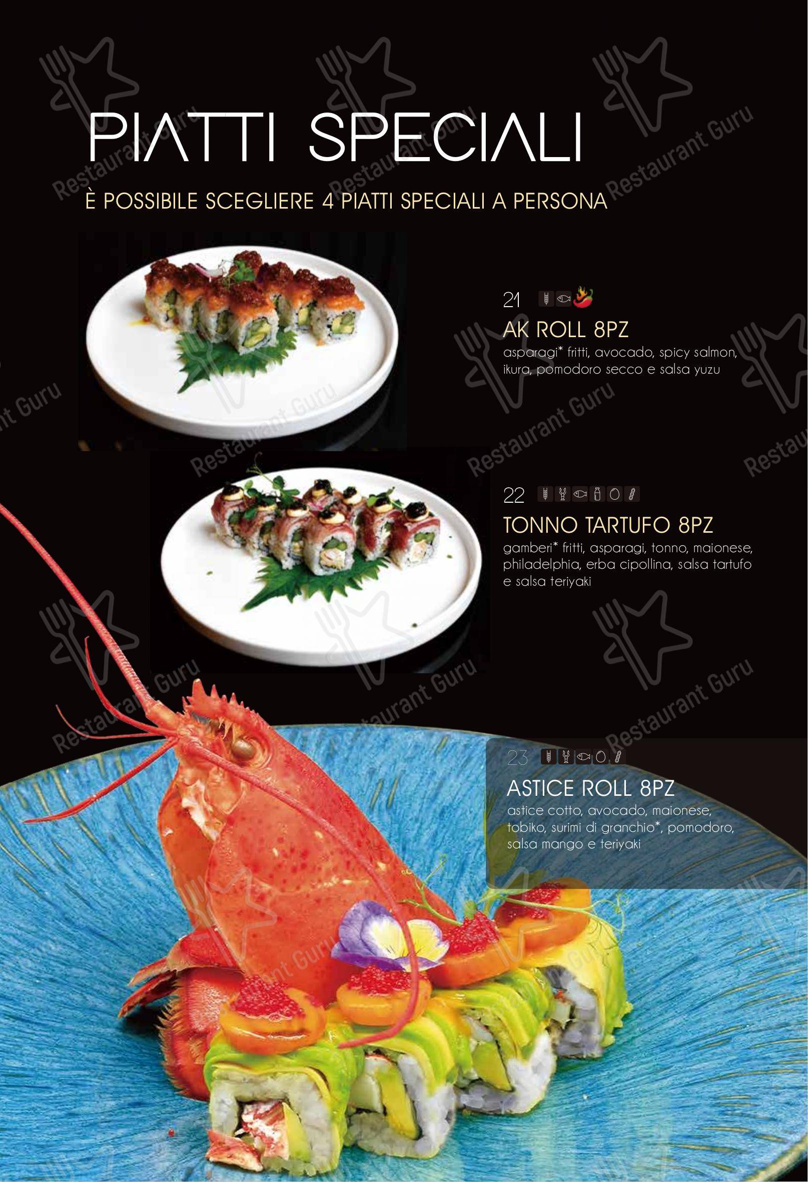 Ristorante Elite Sushi in Erba - Menu bar