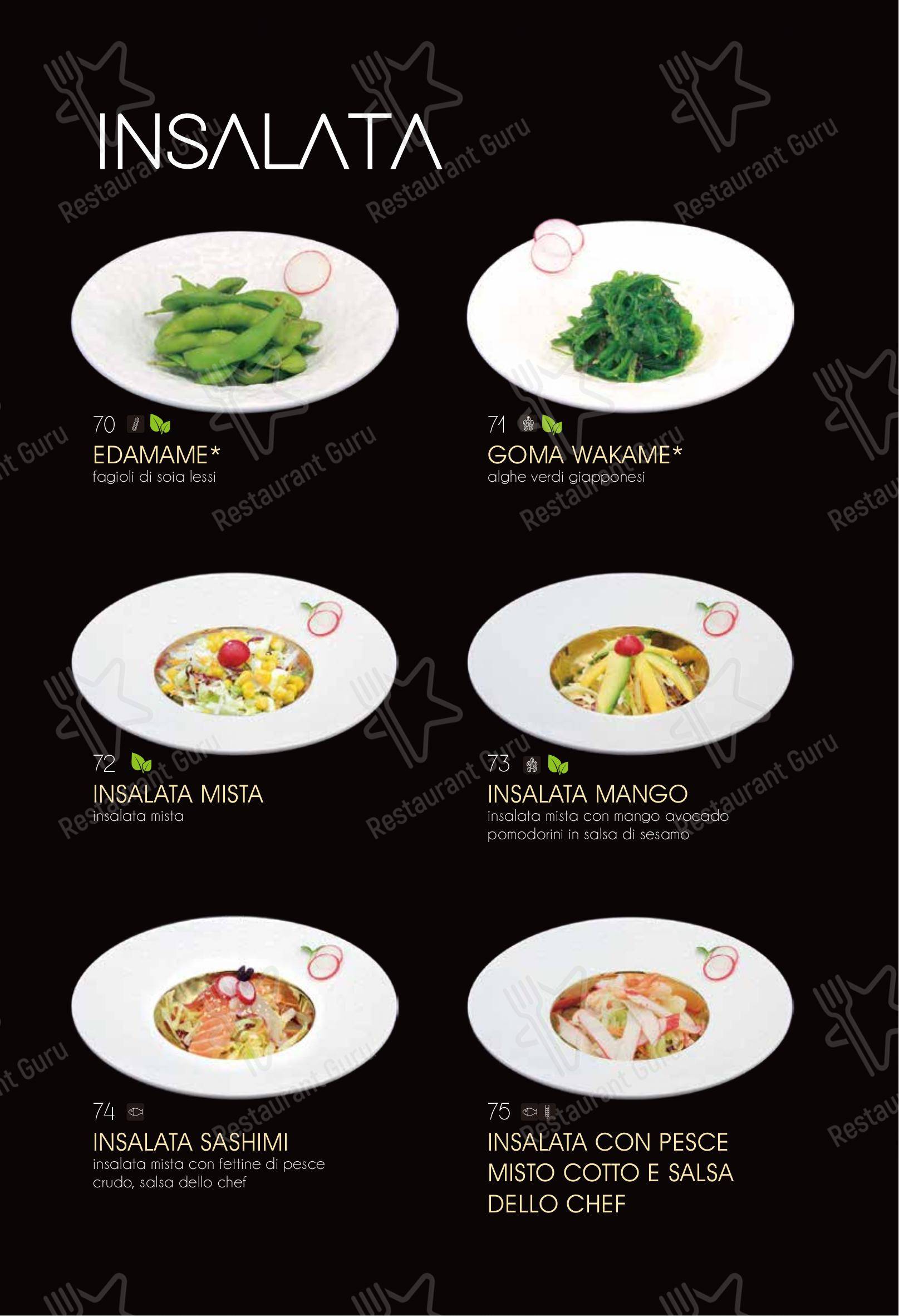 Menu di Ristorante Elite Sushi - Menu bar