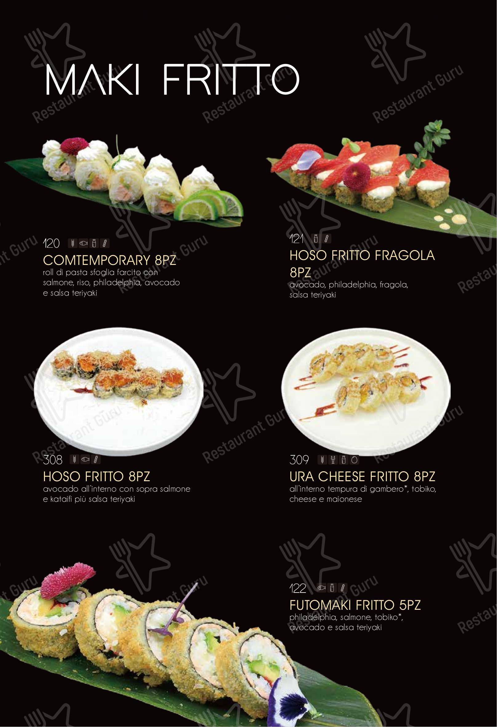 Menu di Ristorante Elite Sushi - Menu bar