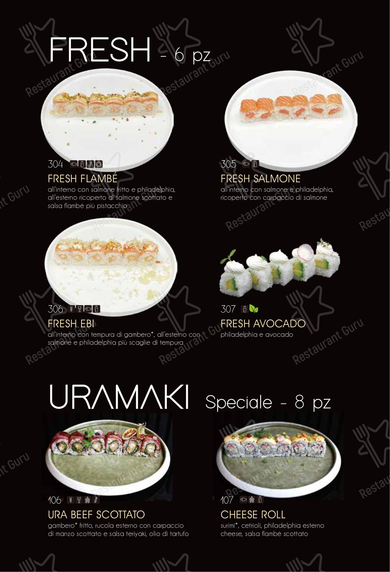 Menu bar per Ristorante Elite Sushi ristorante