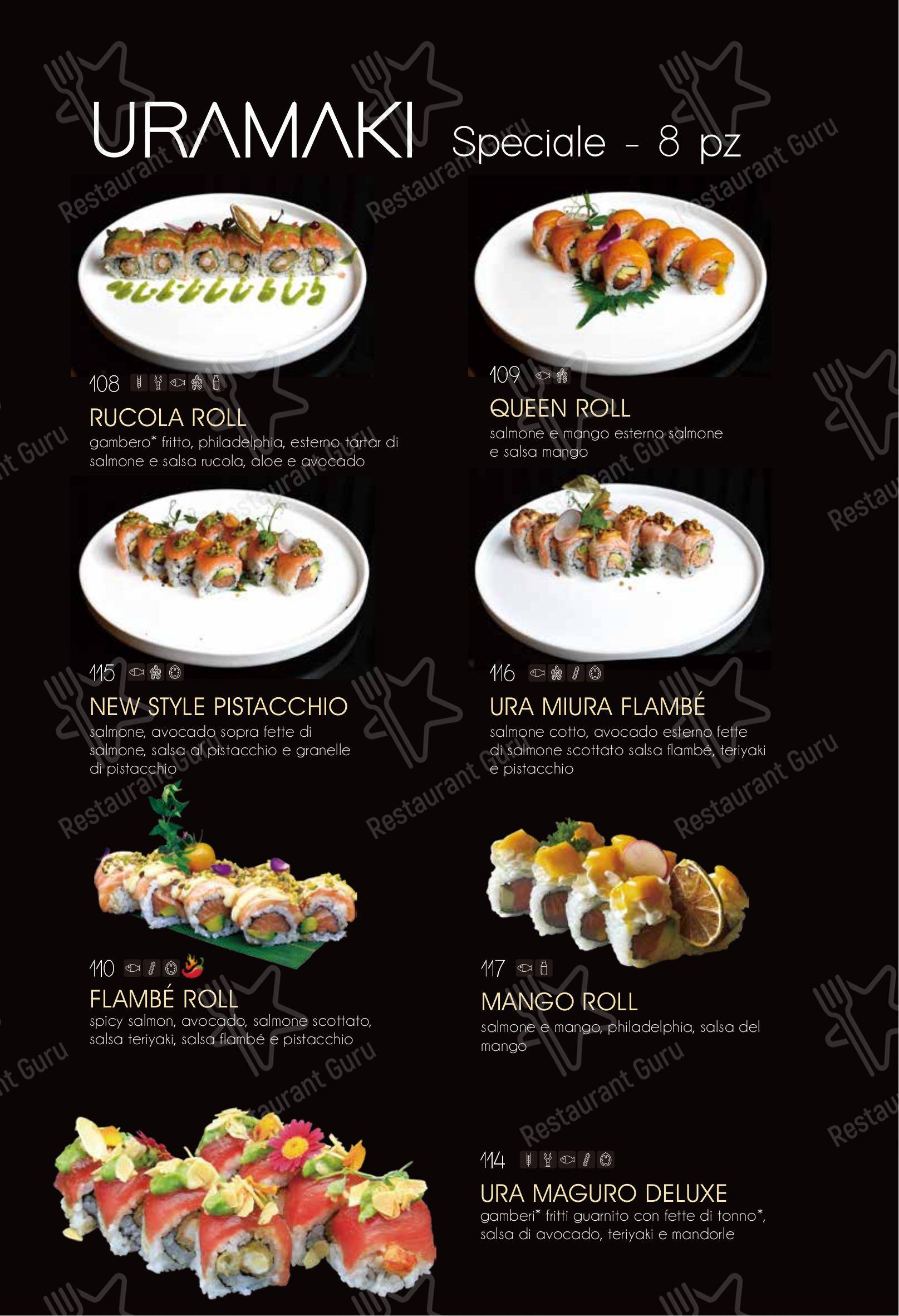 Menu per Ristorante Elite Sushi in Erba