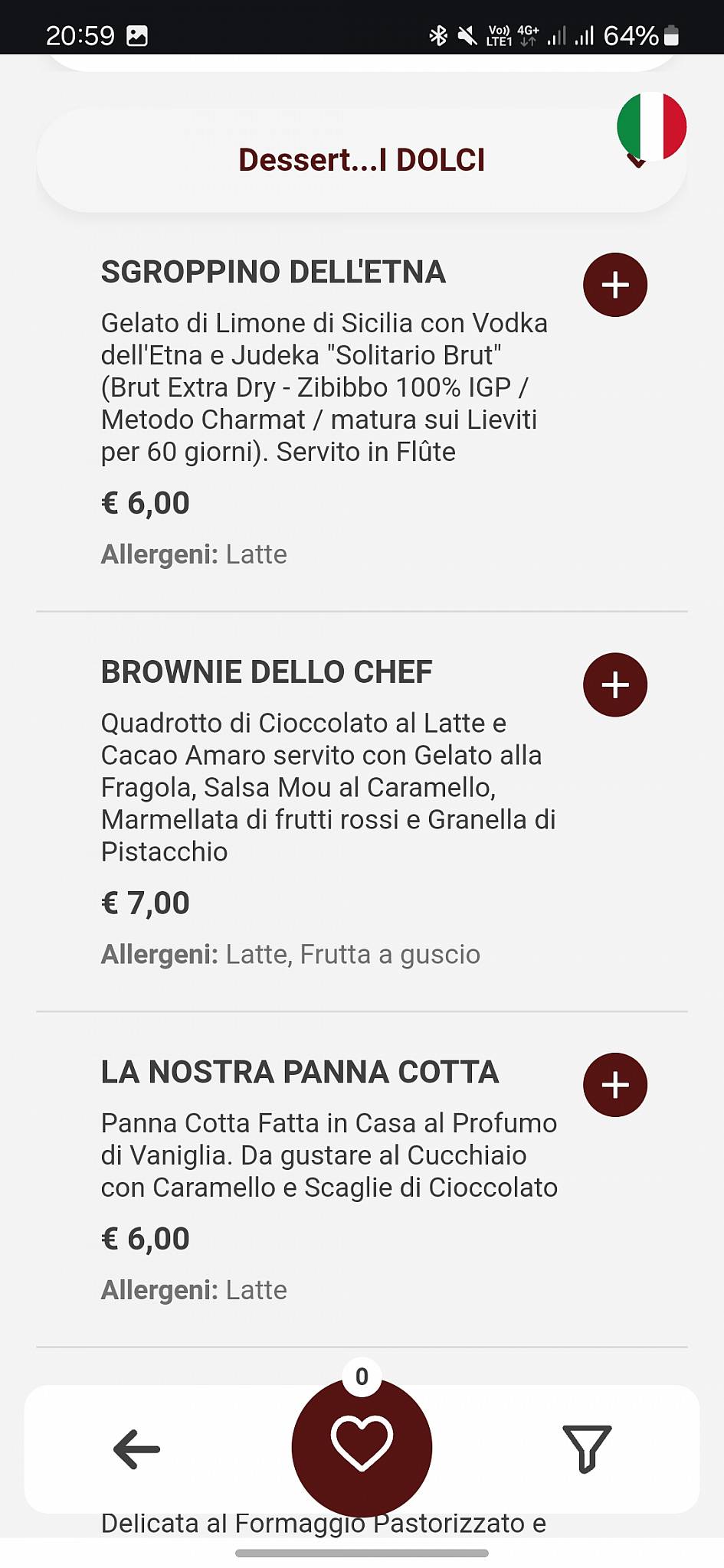Menu di Enosteria Sicula 