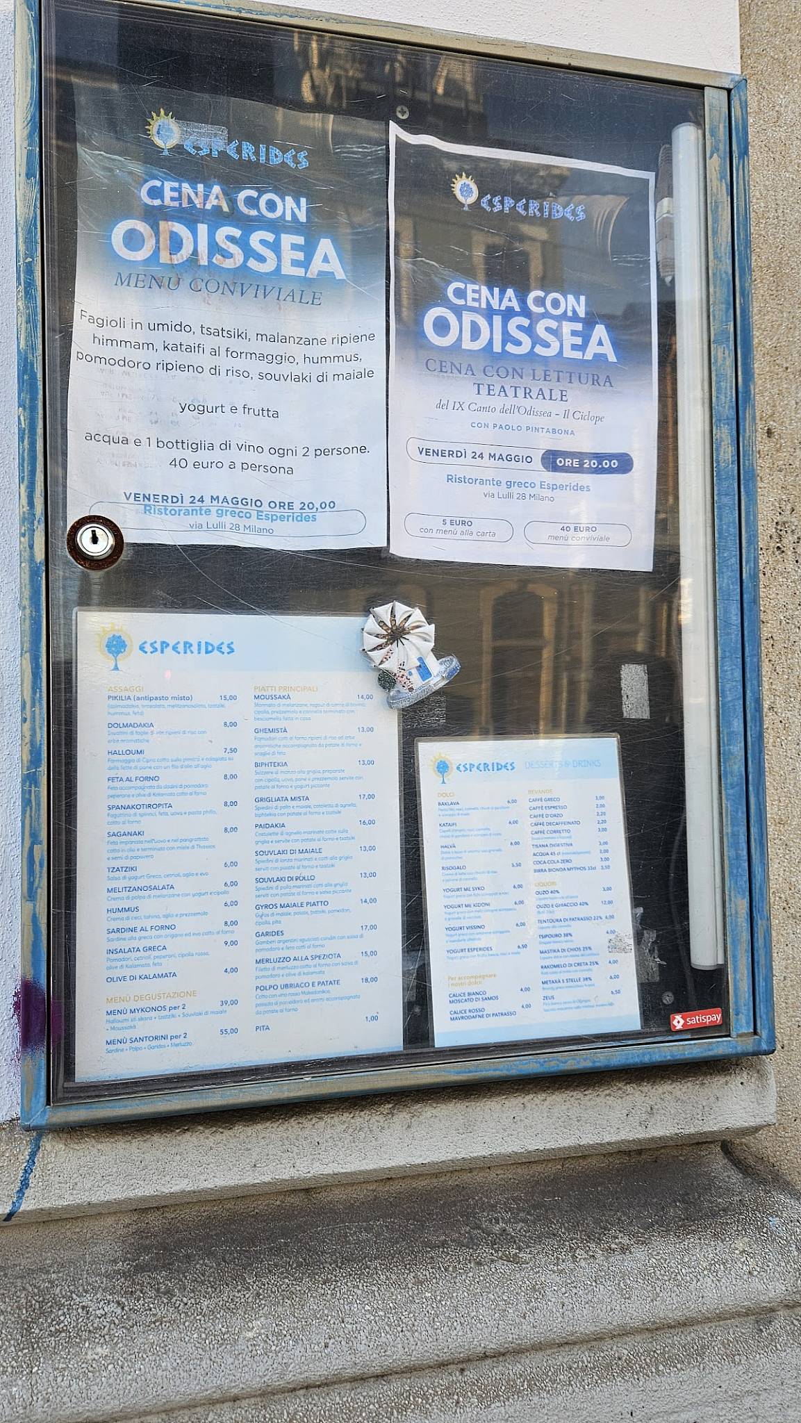Menu di Esperides 
