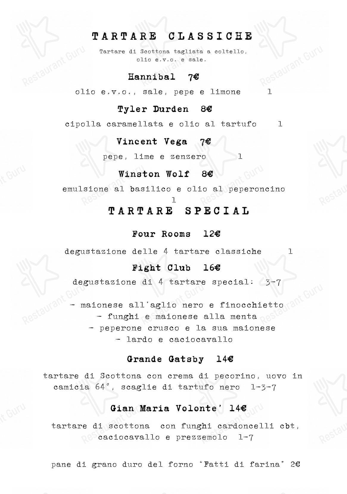 Menu per FASSANGUE_ La Bottega ristorante