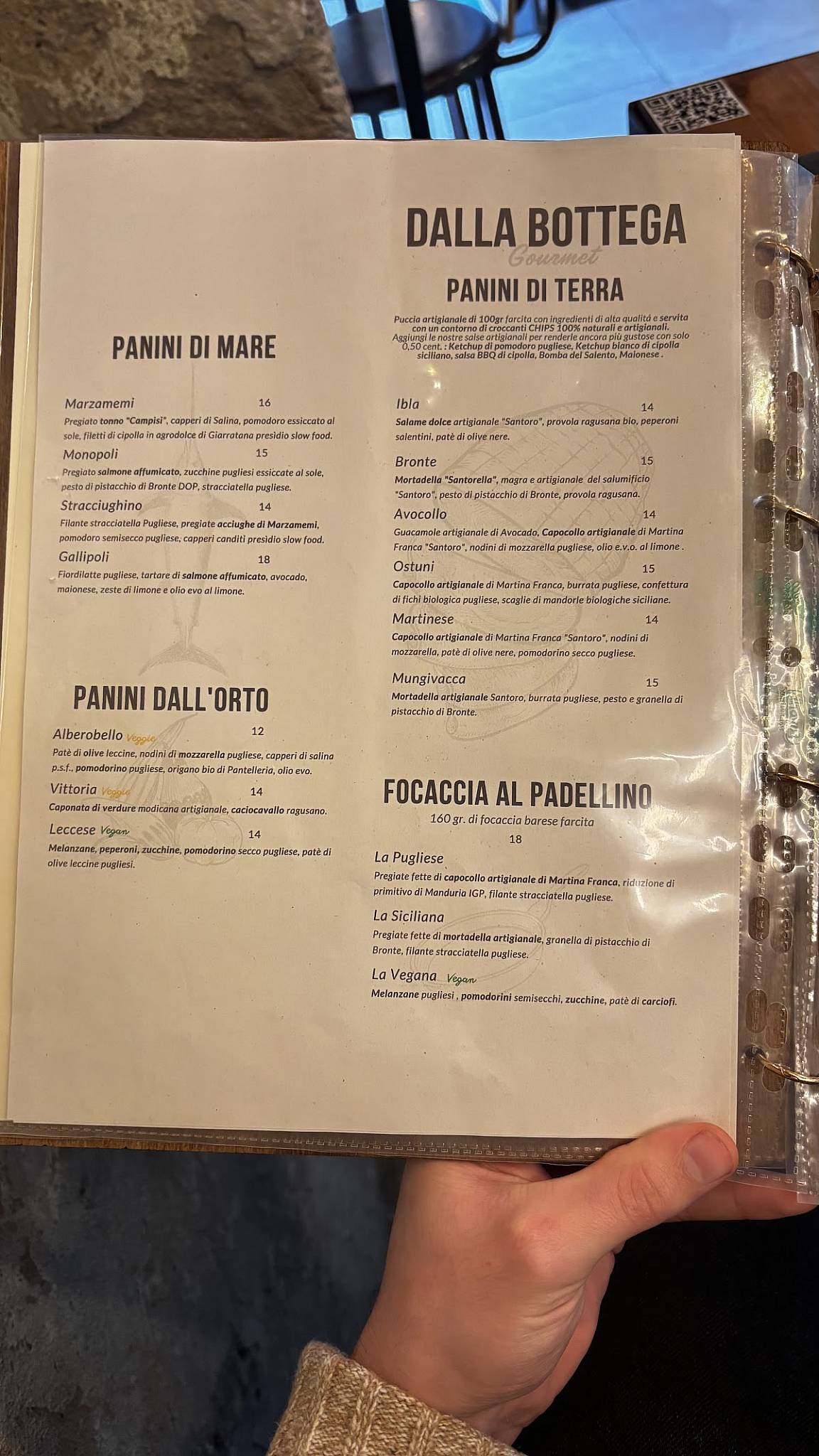 Menu de FASTSUD Bottega Gourmet