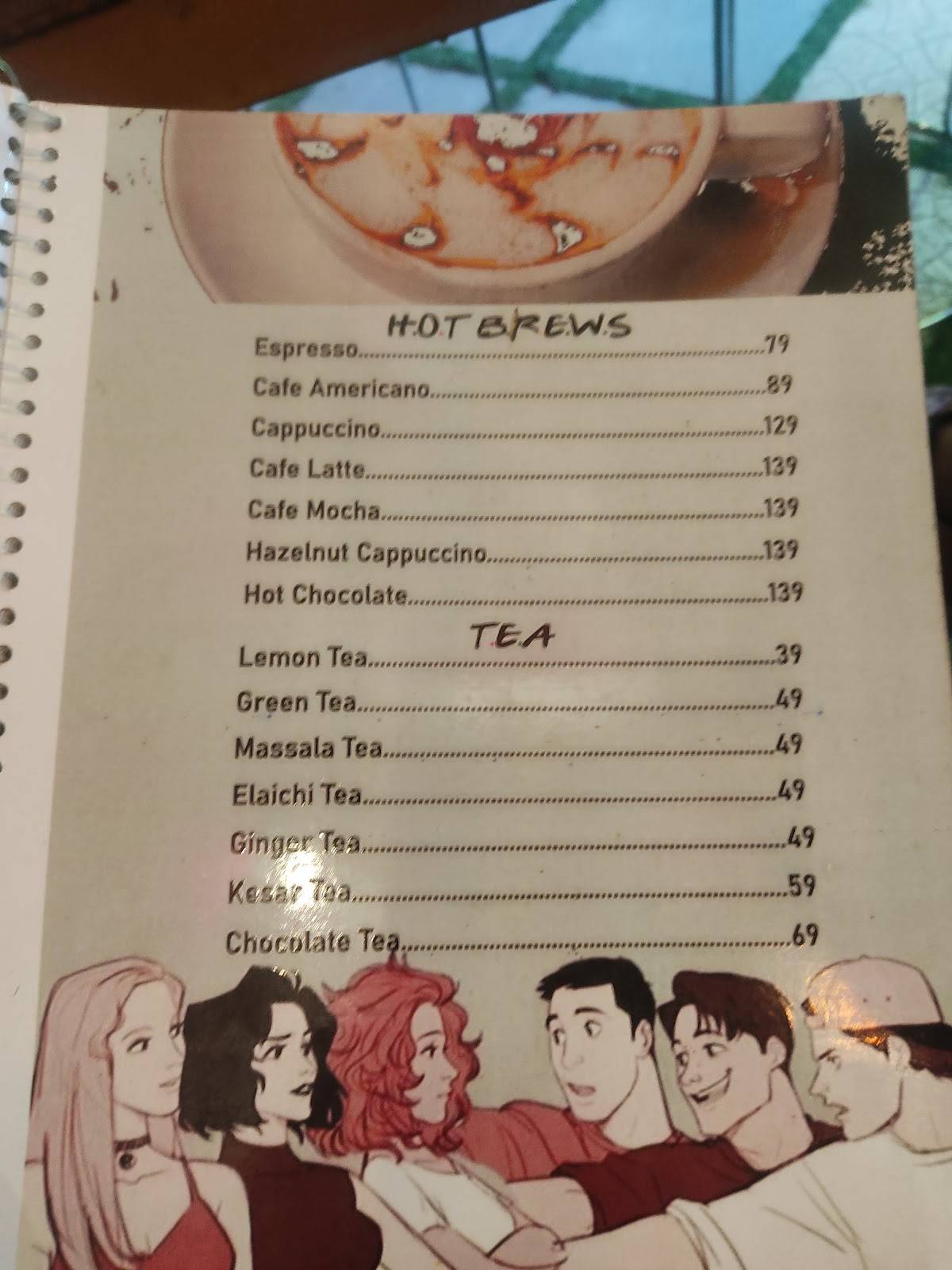 FRIENDS CAFE menu