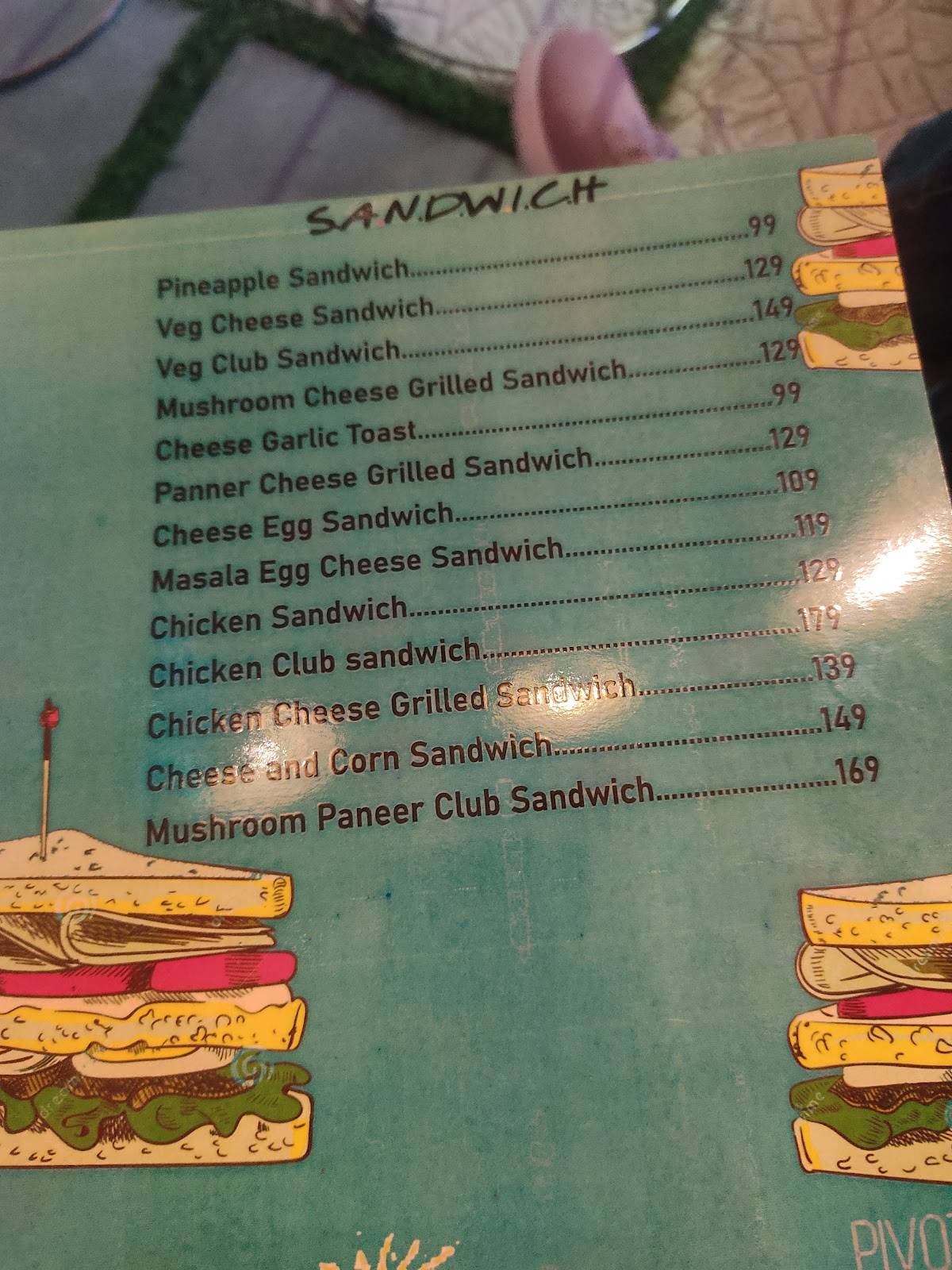 FRIENDS CAFE menu