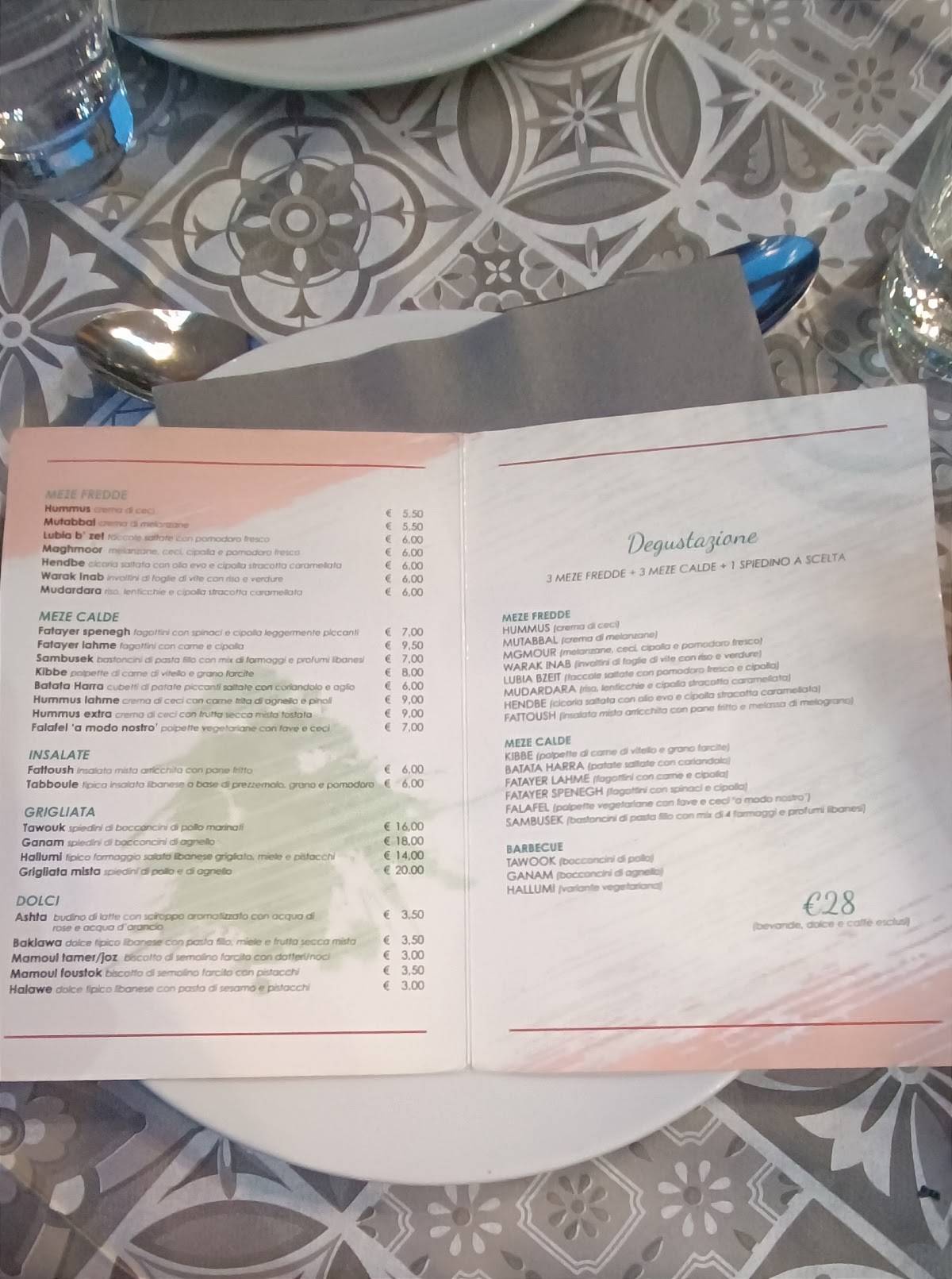 Menu di Fairuz 