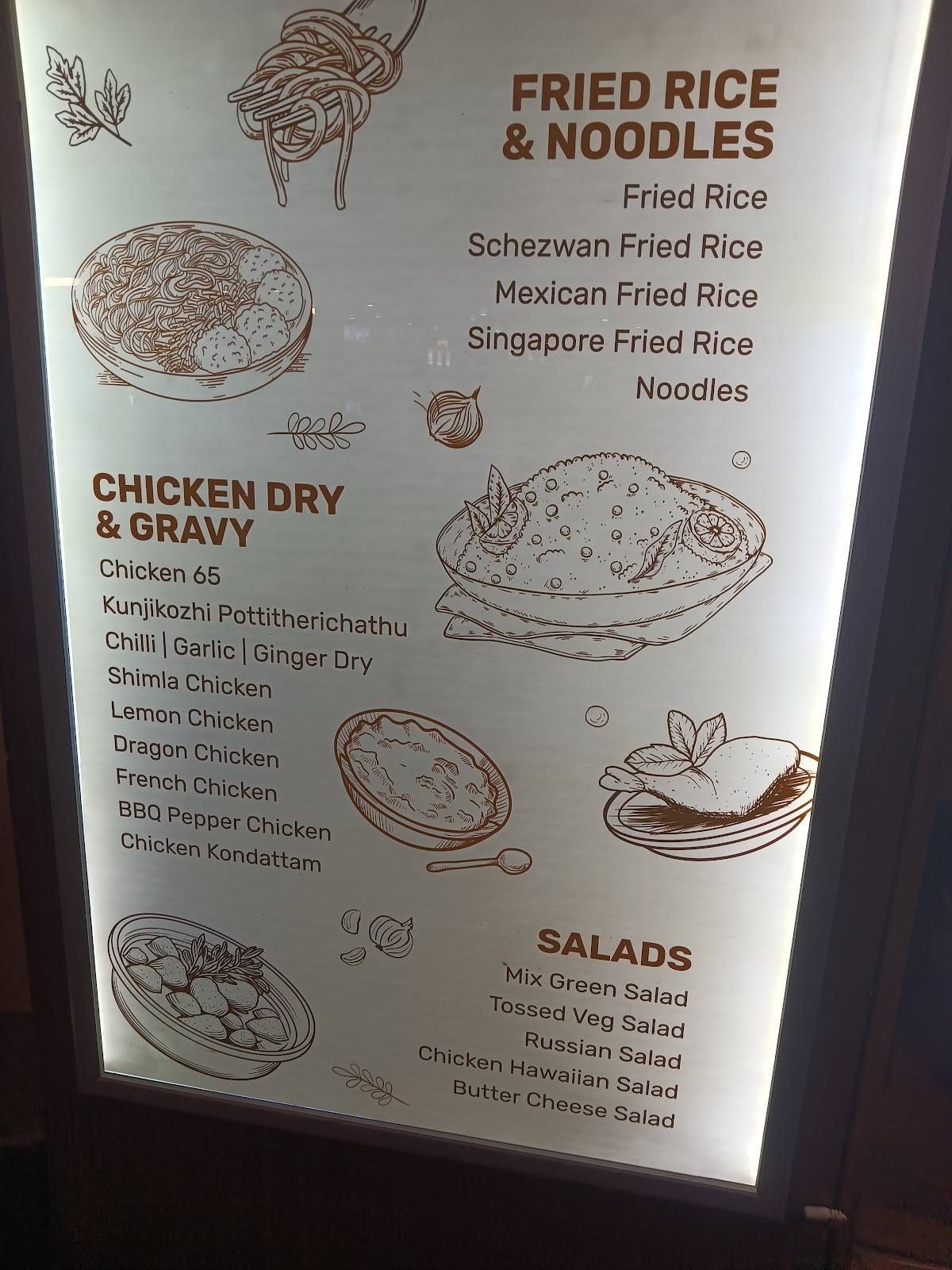 Farsa Restaurant menu