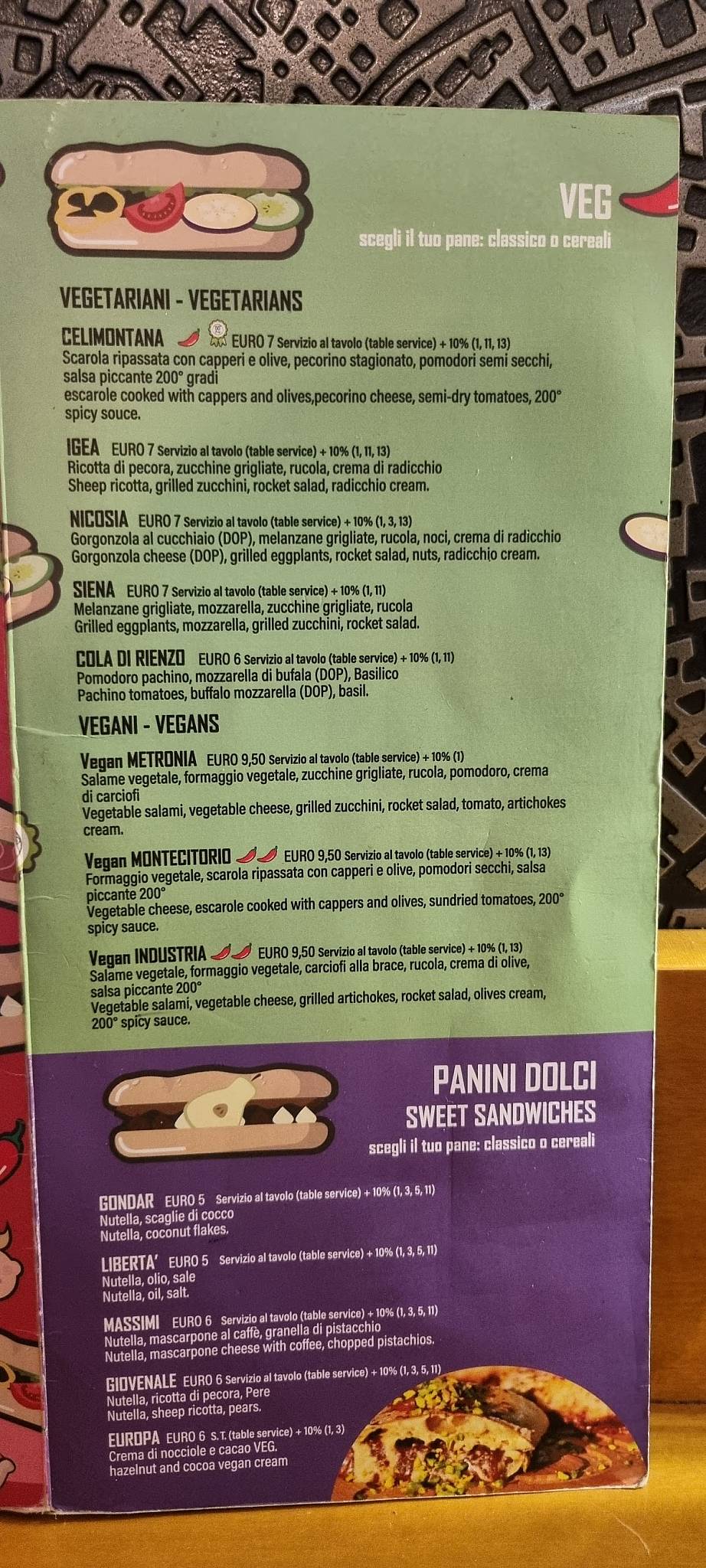 Menu di 200 Gradi 