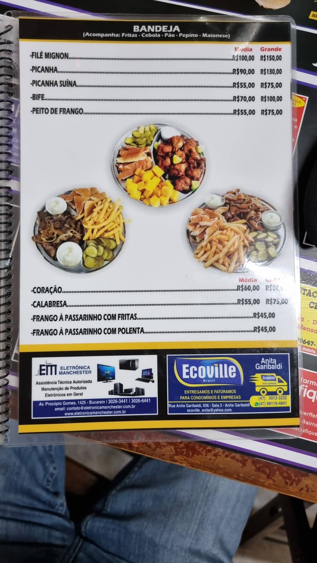 Sereia Lanches cardápio