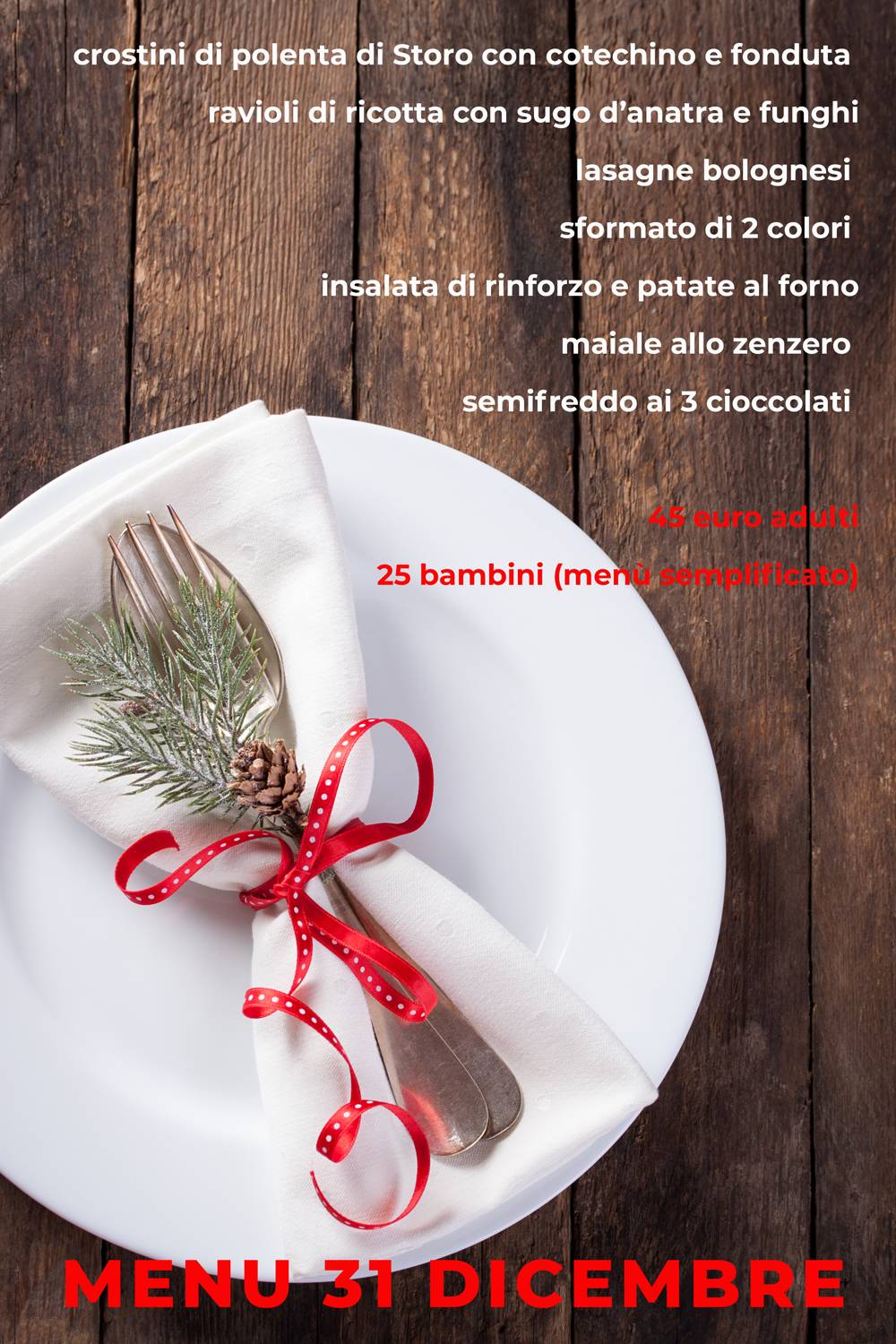 Menu di Fattoria Quercia 
