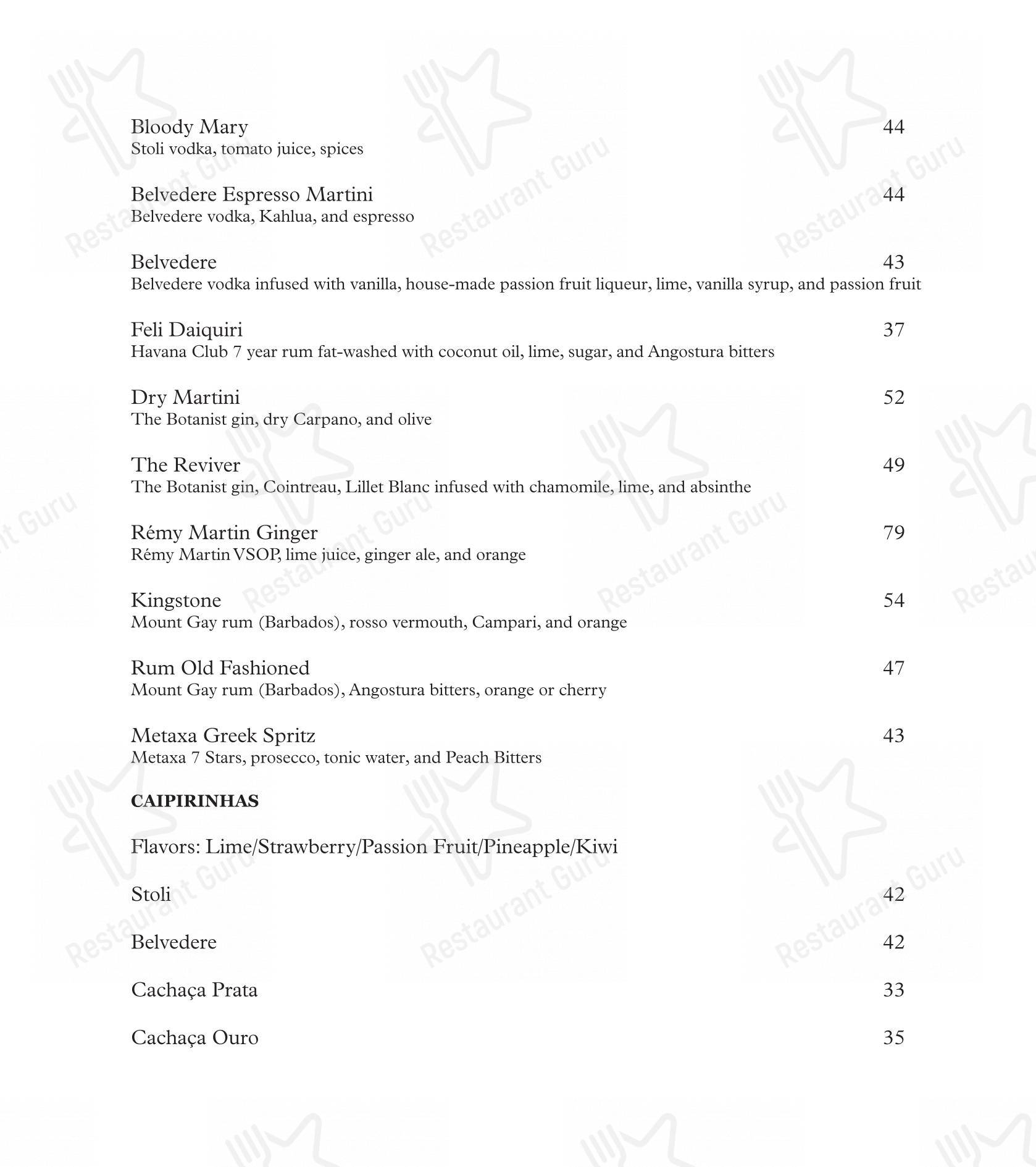 Felissimo Bistrô em Balneário Camboriú - Menu bar