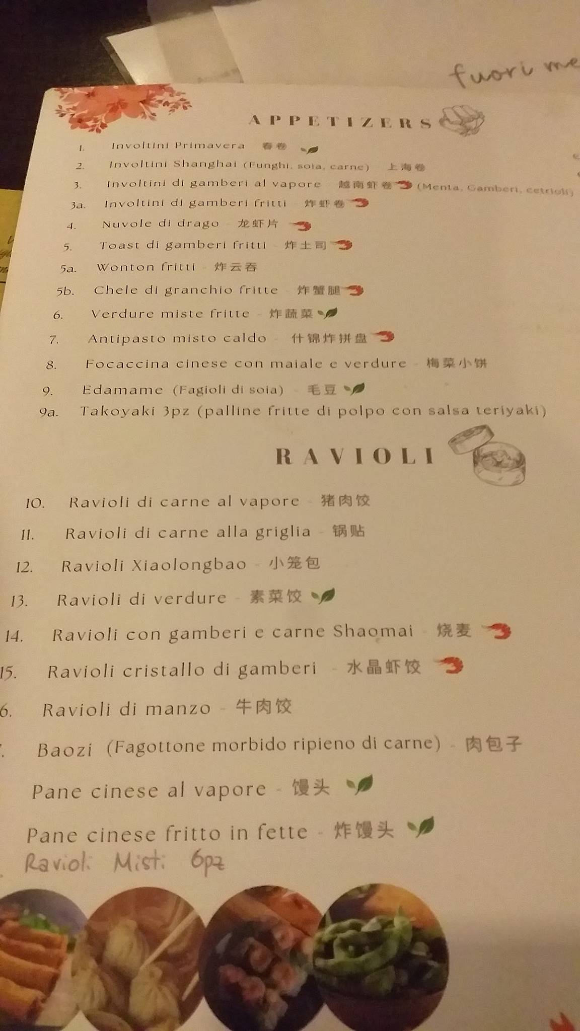 Menu di Ristorante Cinese Shanghai 