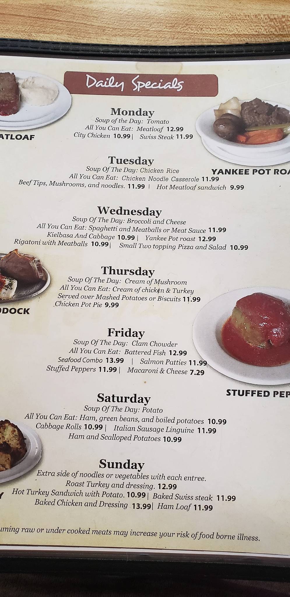 Menu at Ferraro's Family Restaurant, Canton