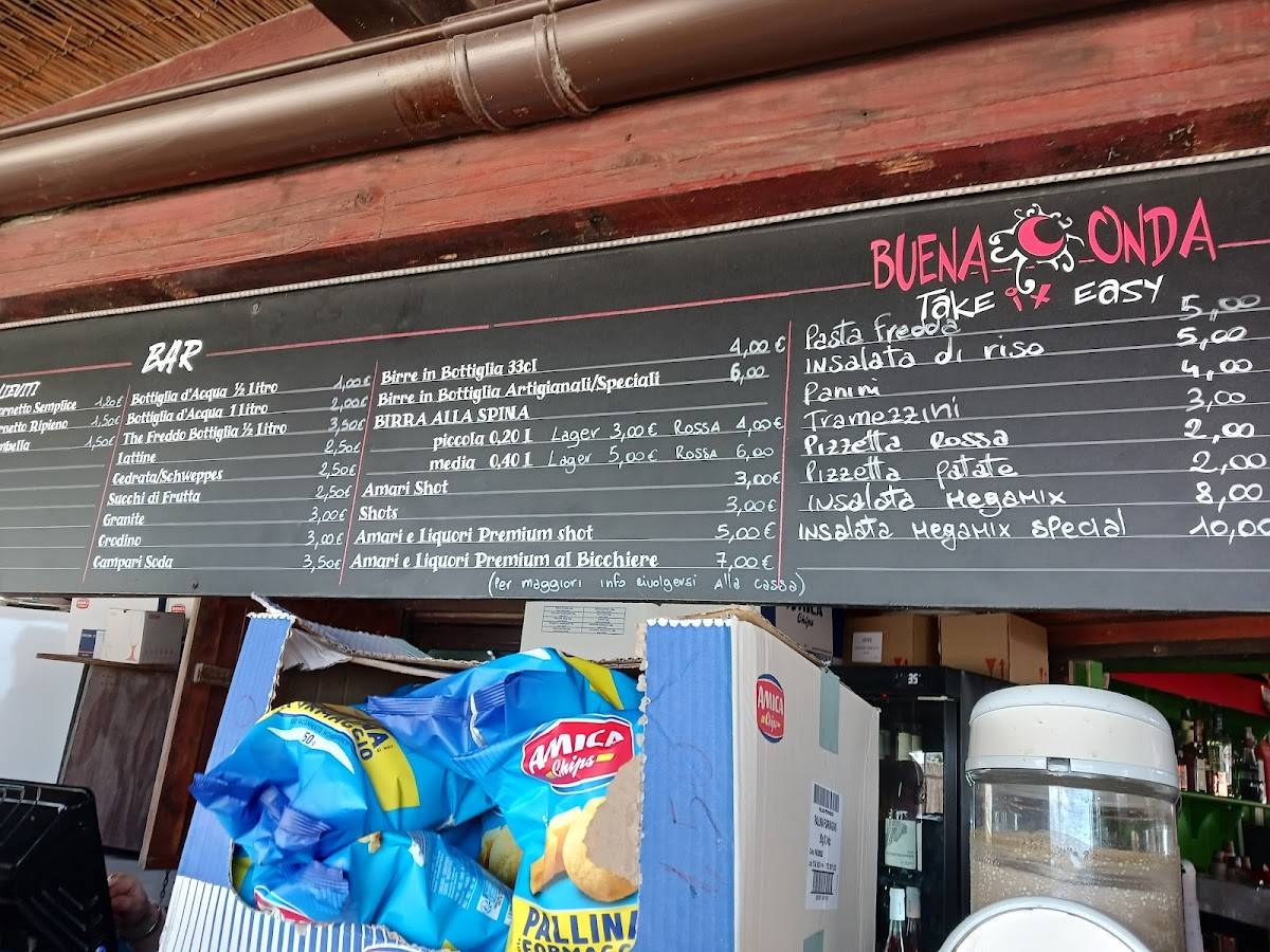 Menu di Buena Onda Focene 