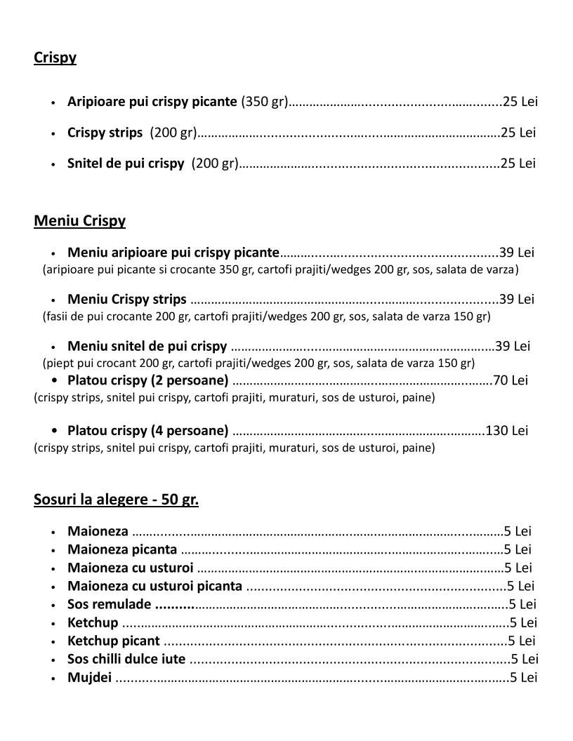 Menu de Flamingo Food