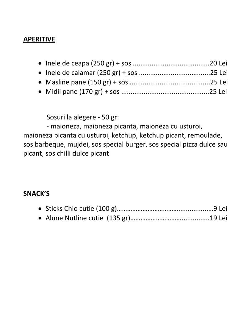 Menu de Flamingo Food