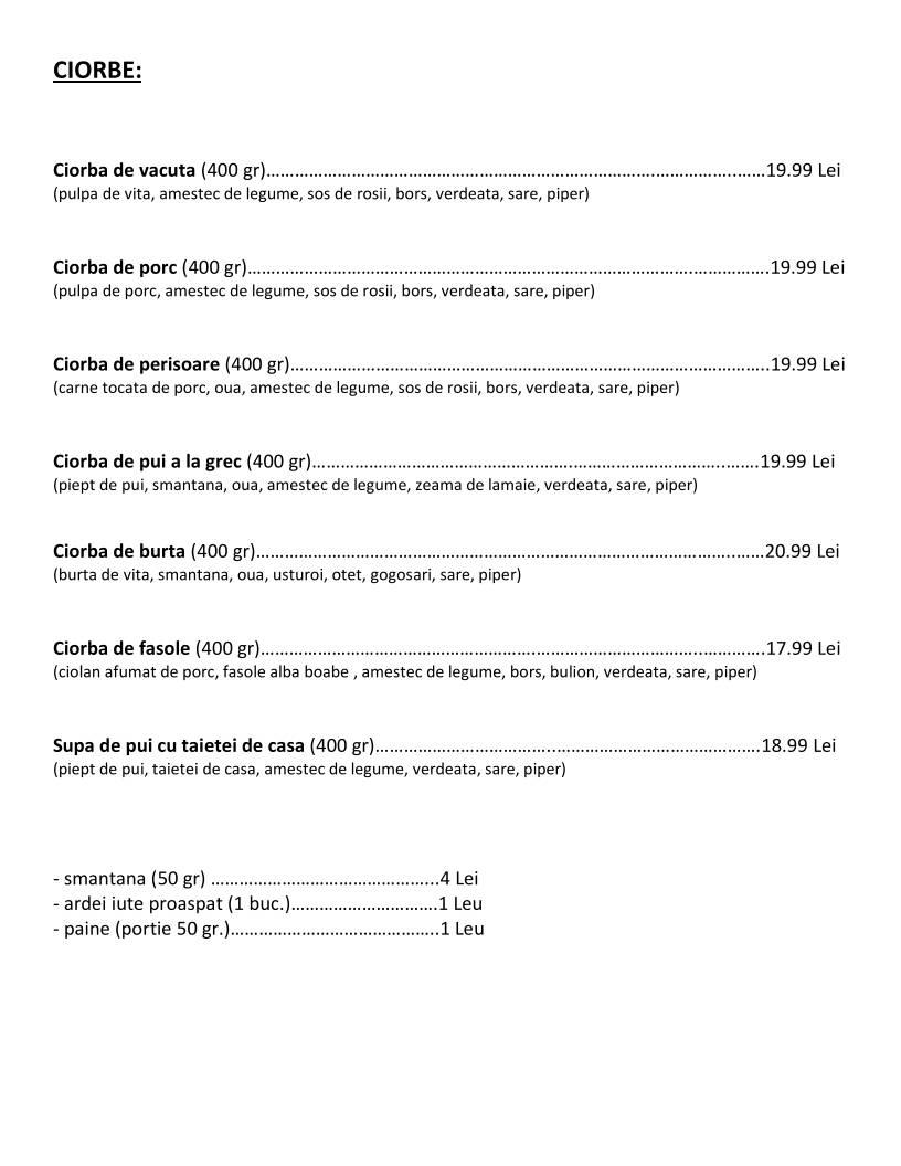 Menu de Flamingo Food