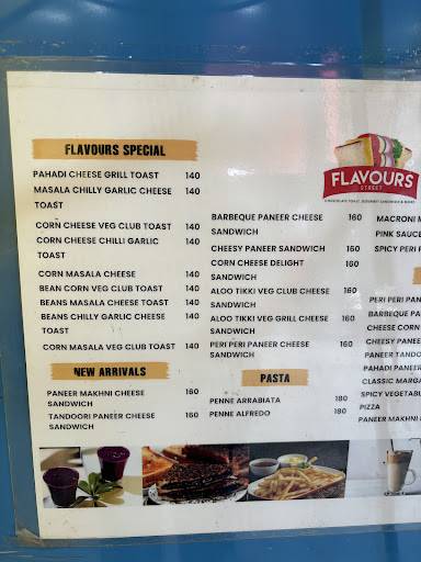 Flavours Street menu