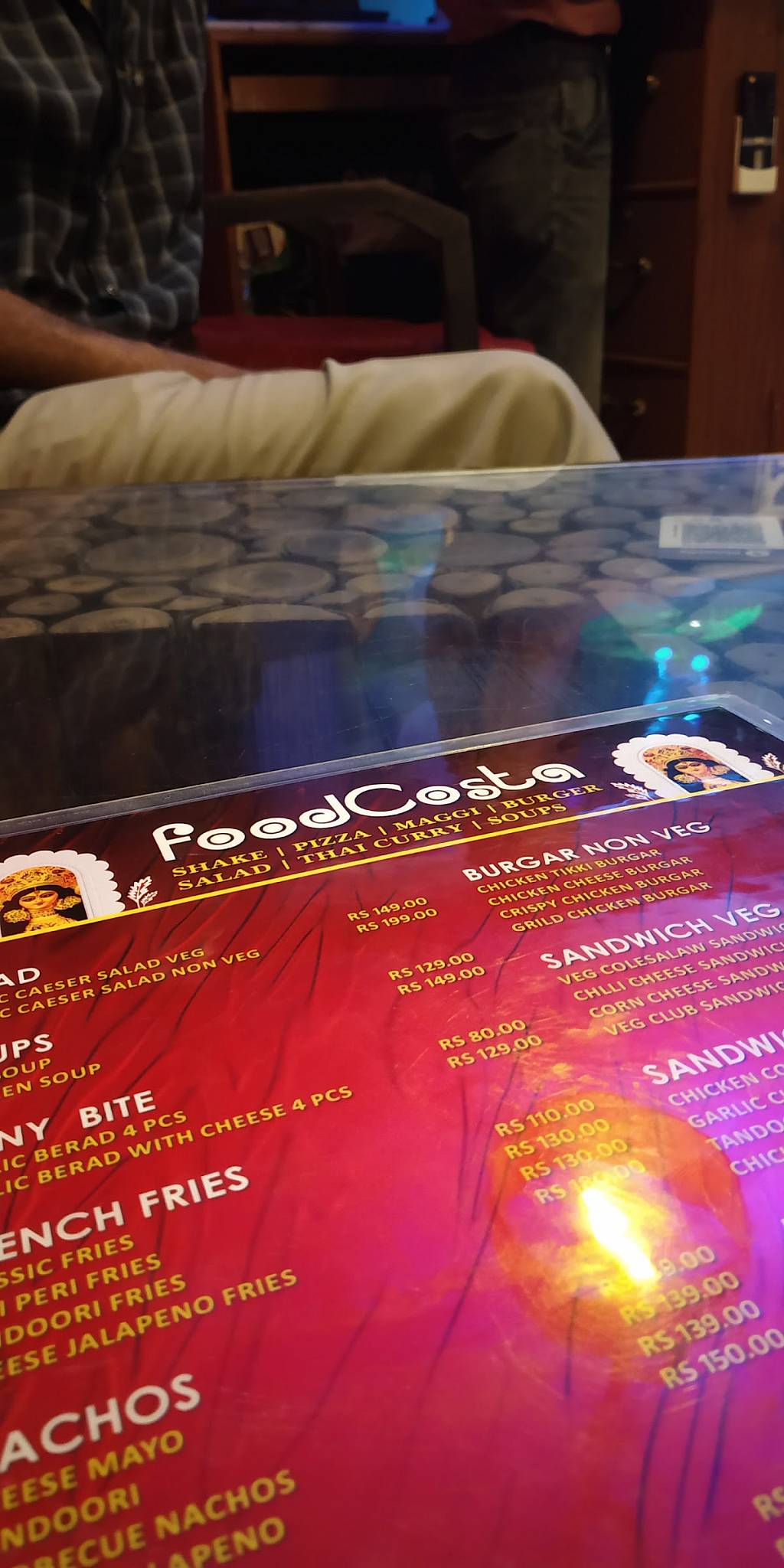 Food Costa menu