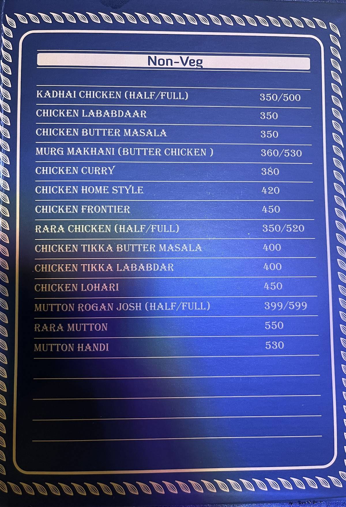 Foresta menu