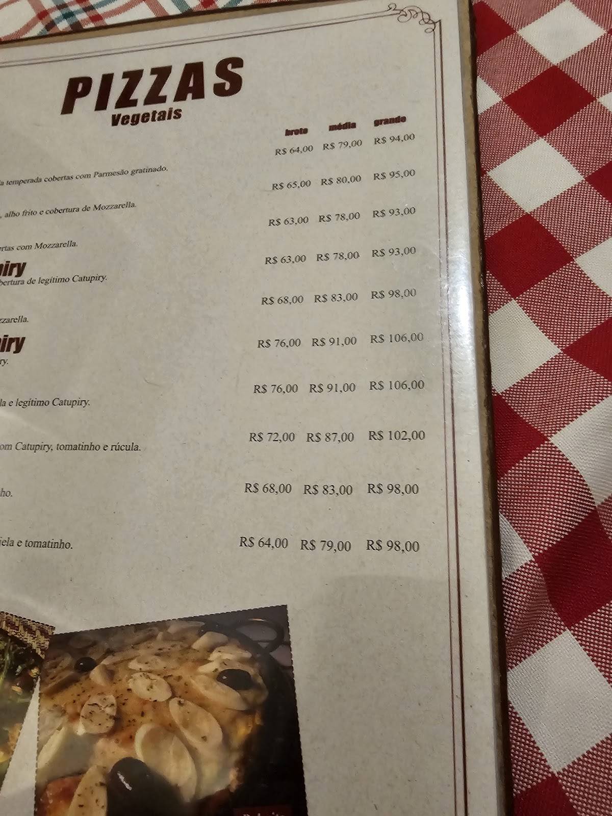 Forneria Maia cardápio