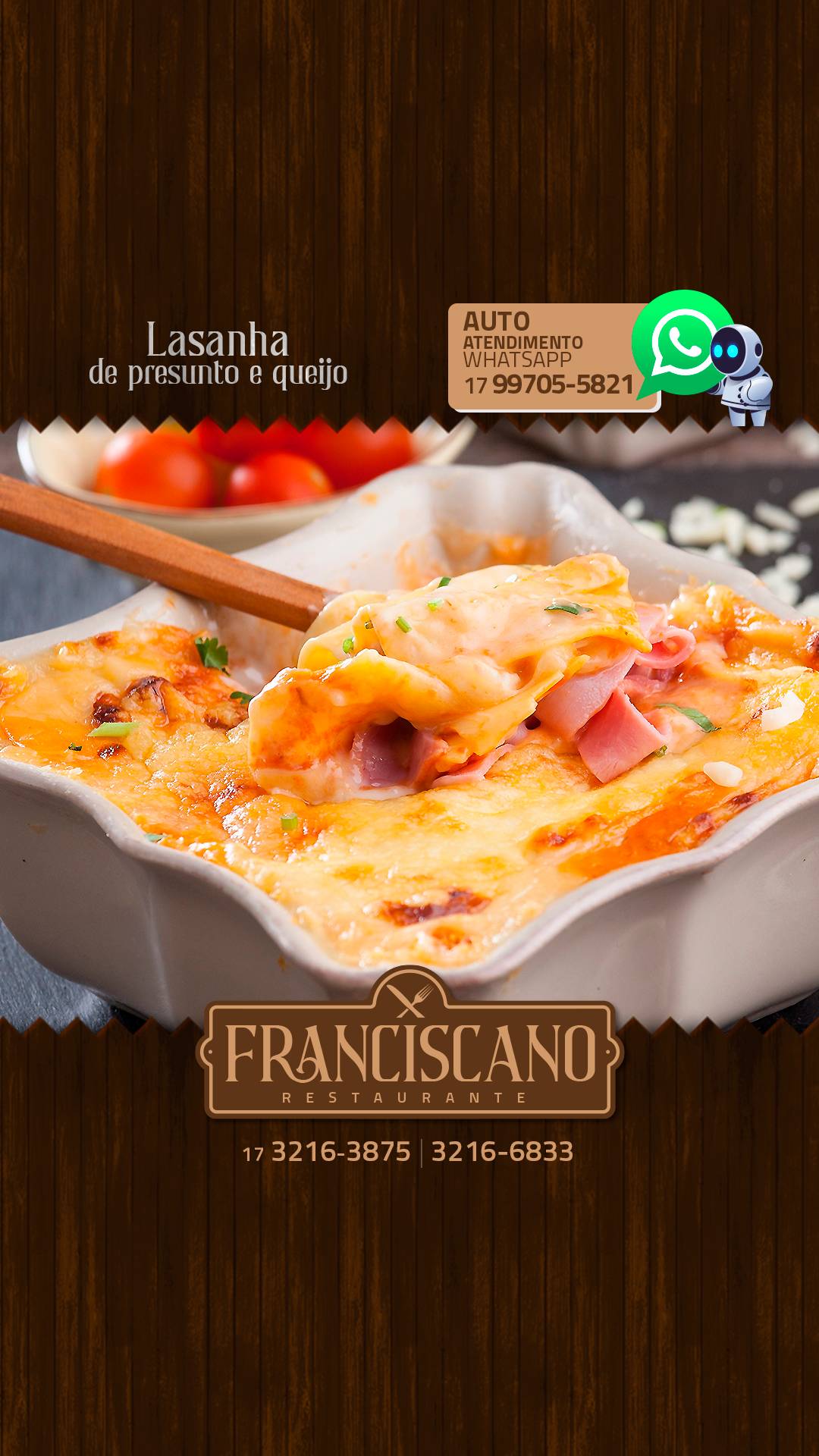 Franciscano Restaurante cardápio