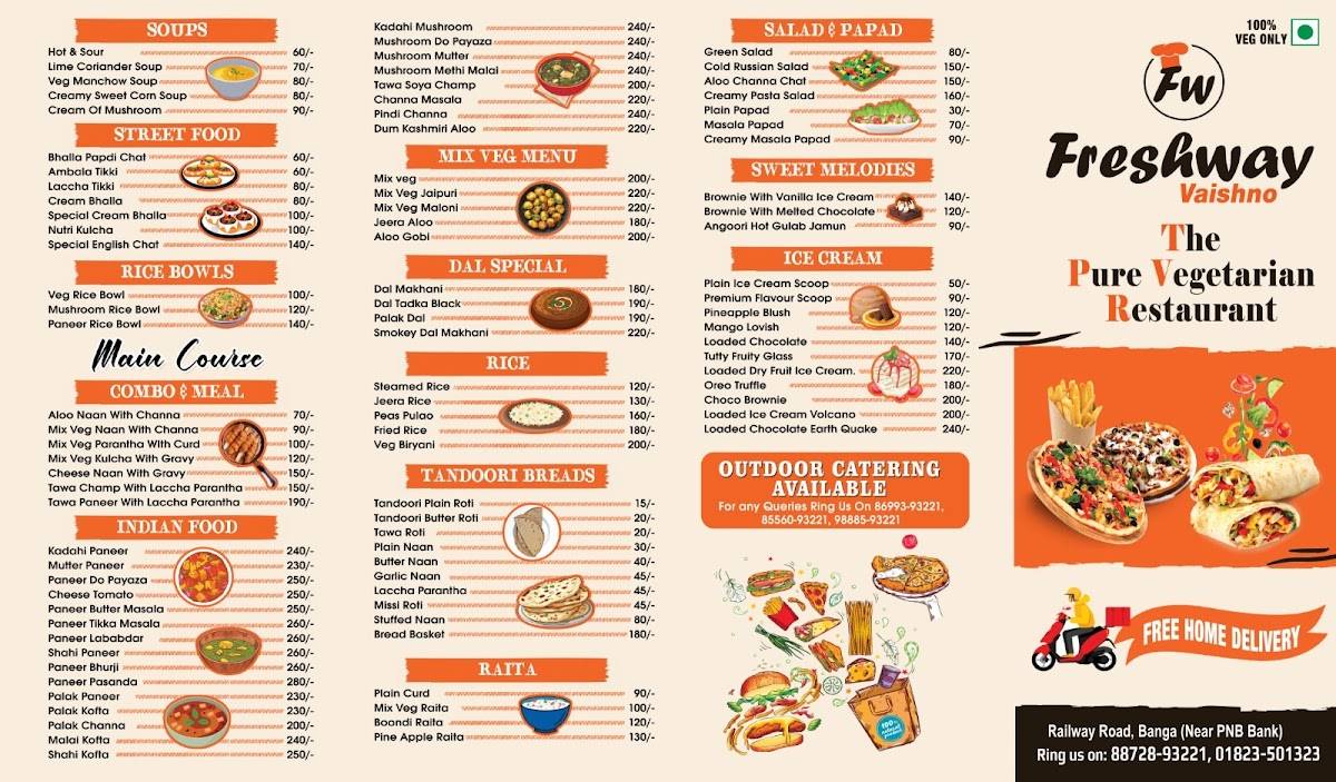 Freshway { Fast & Fresh } menu