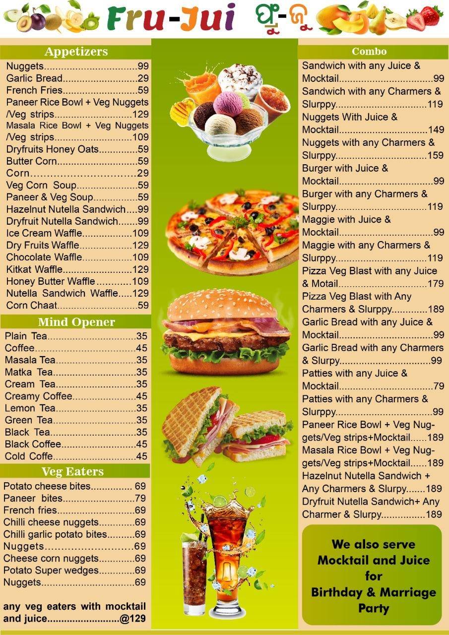 Fru-Jui menu