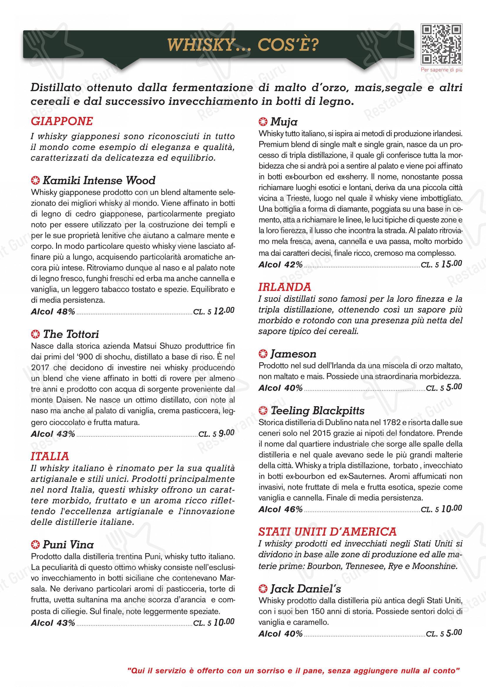 Ristorante Full Stop in Morazzone - Menu
