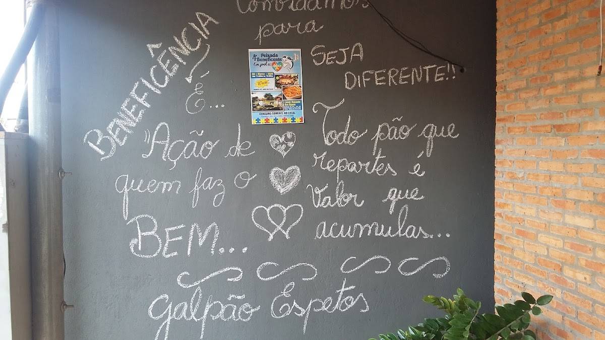 Galpão Espetos cardápio